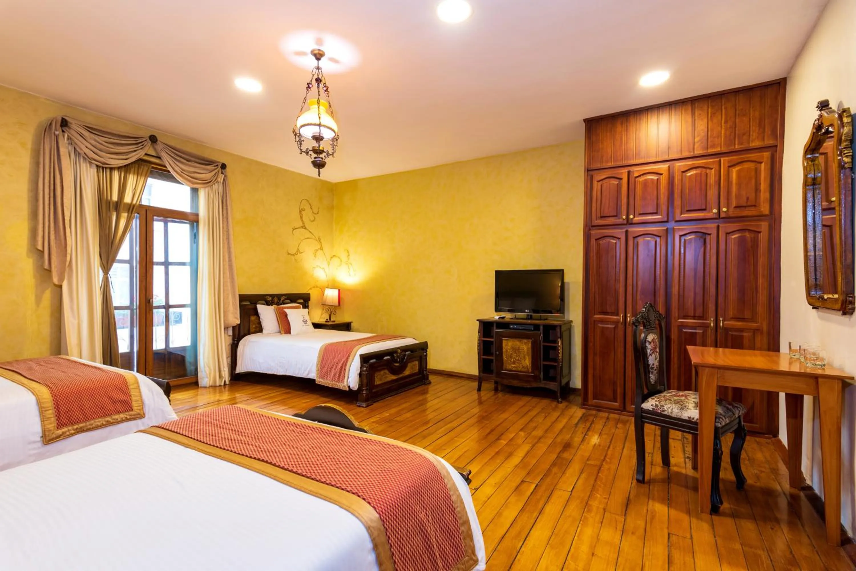 Bed in Hotel Boutique Los Balcones