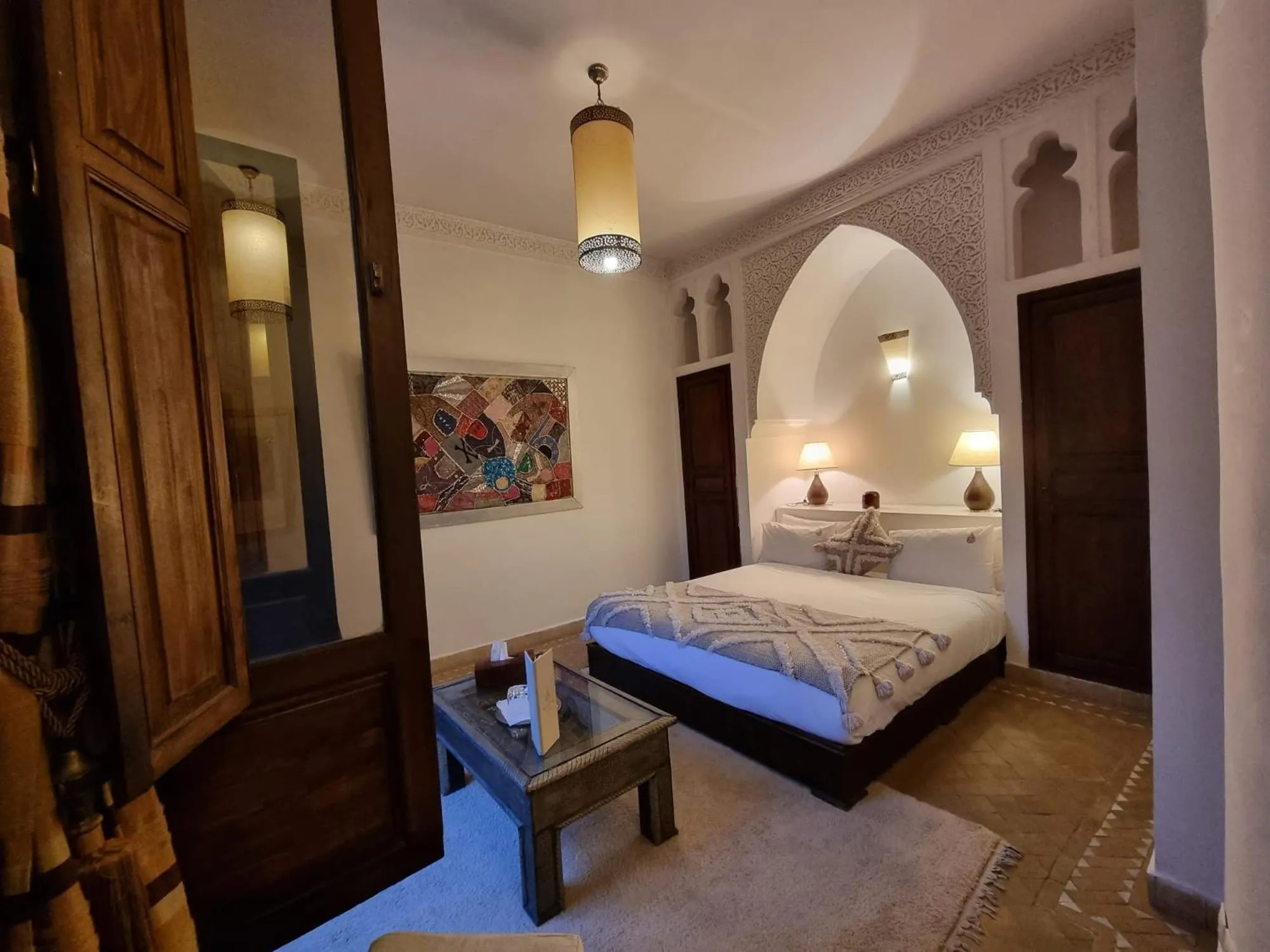 Bed in Riad Pachavana