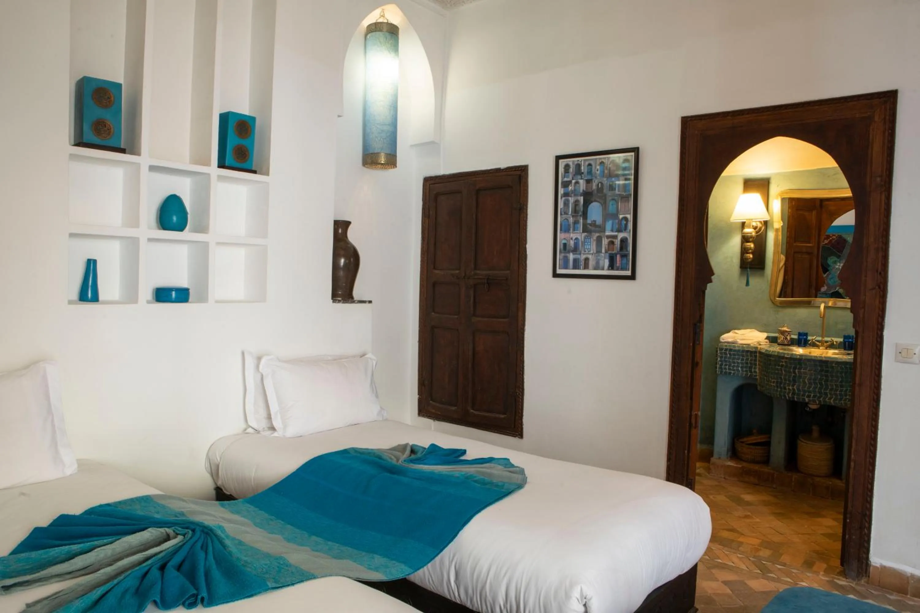 Bed in Riad Pachavana