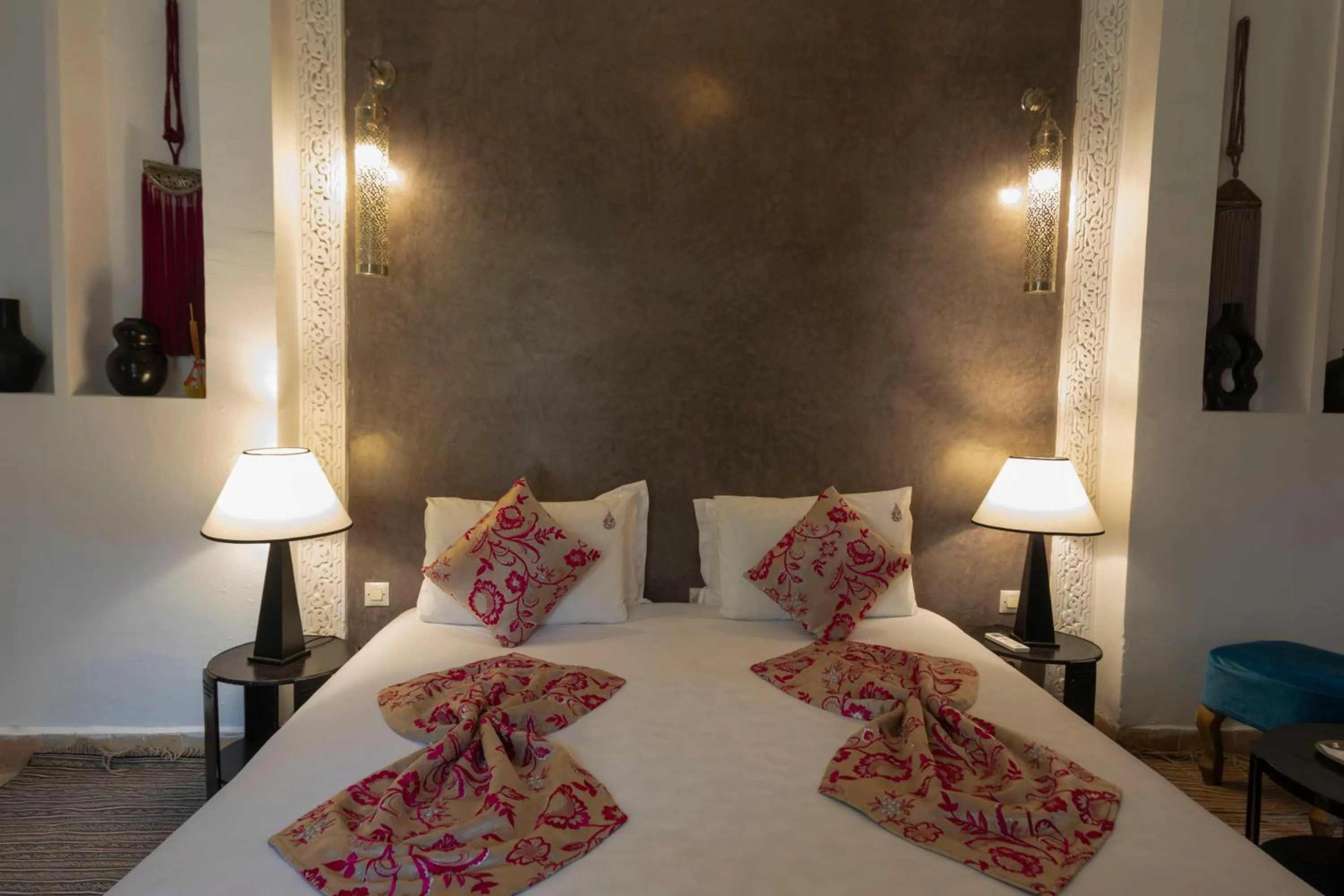 Bed in Riad Pachavana