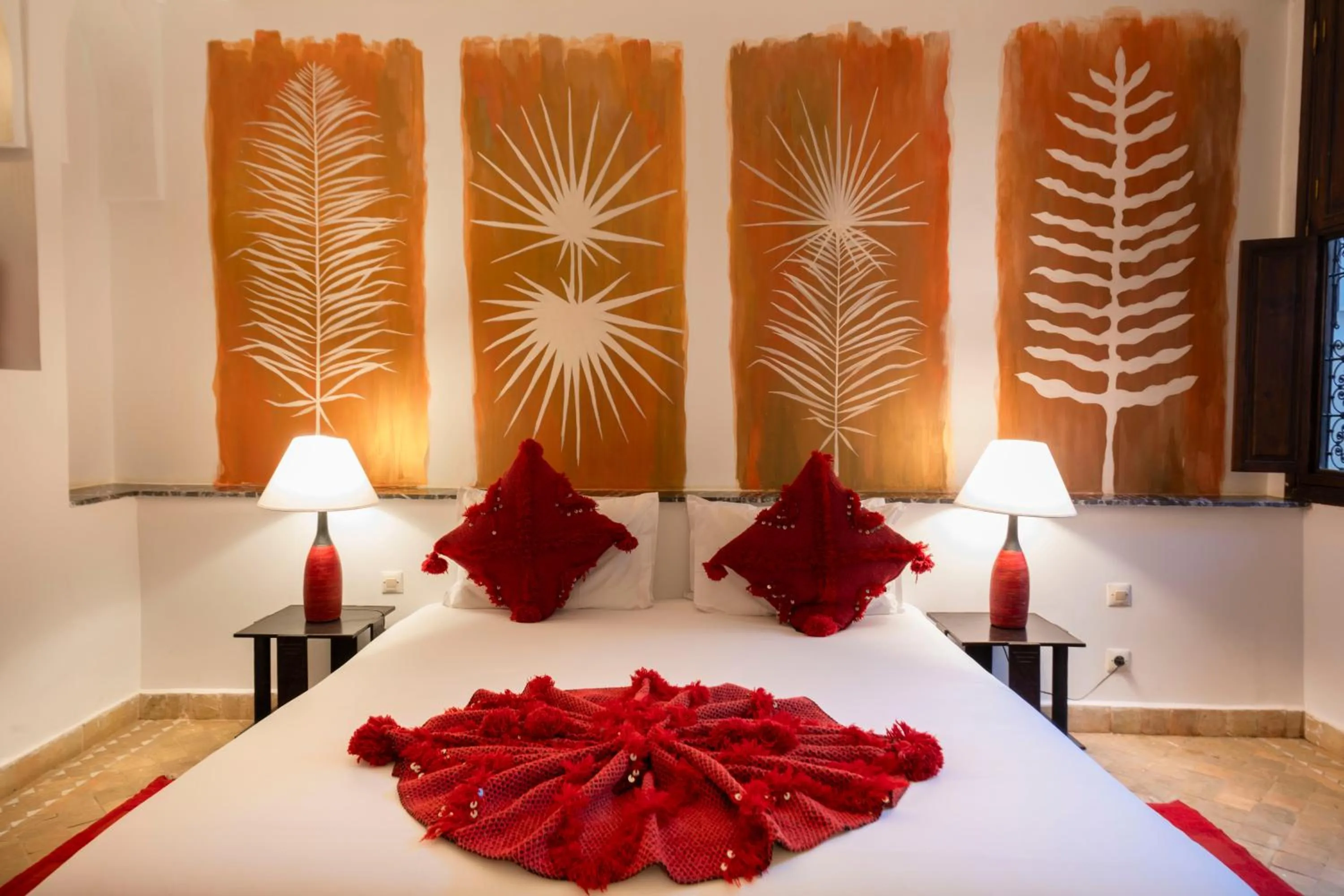 Bed in Riad Pachavana