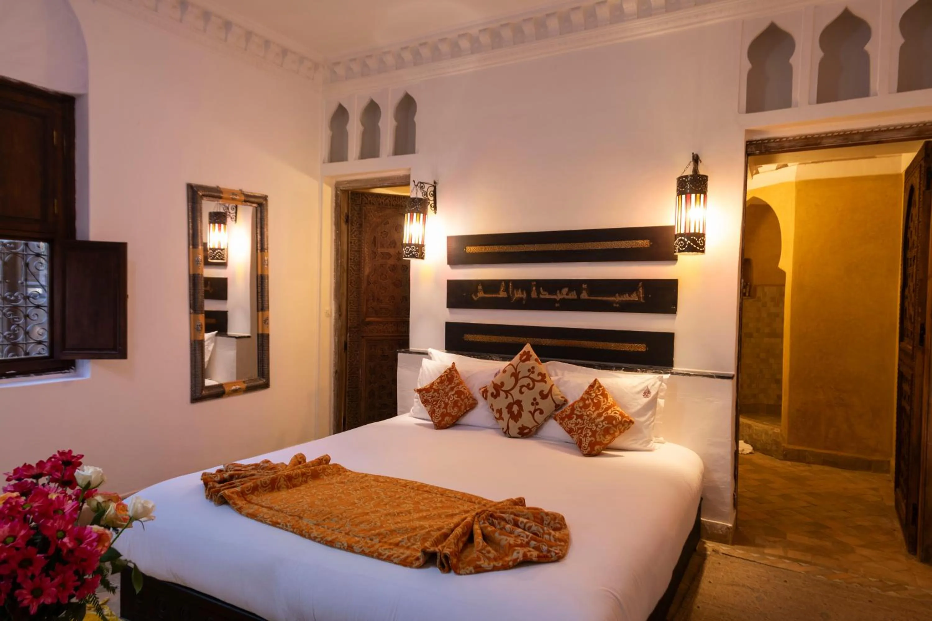 Bed in Riad Pachavana