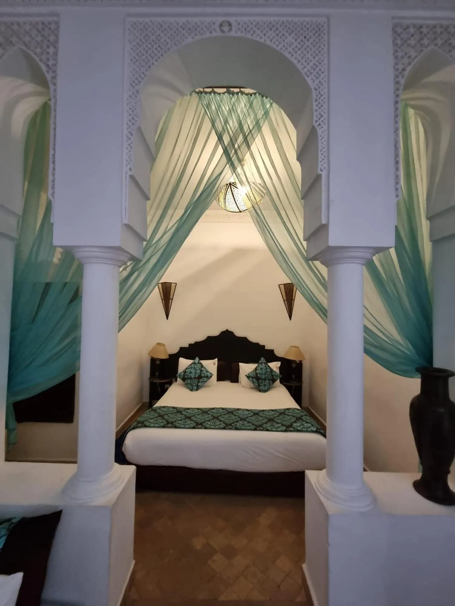 Bed in Riad Pachavana