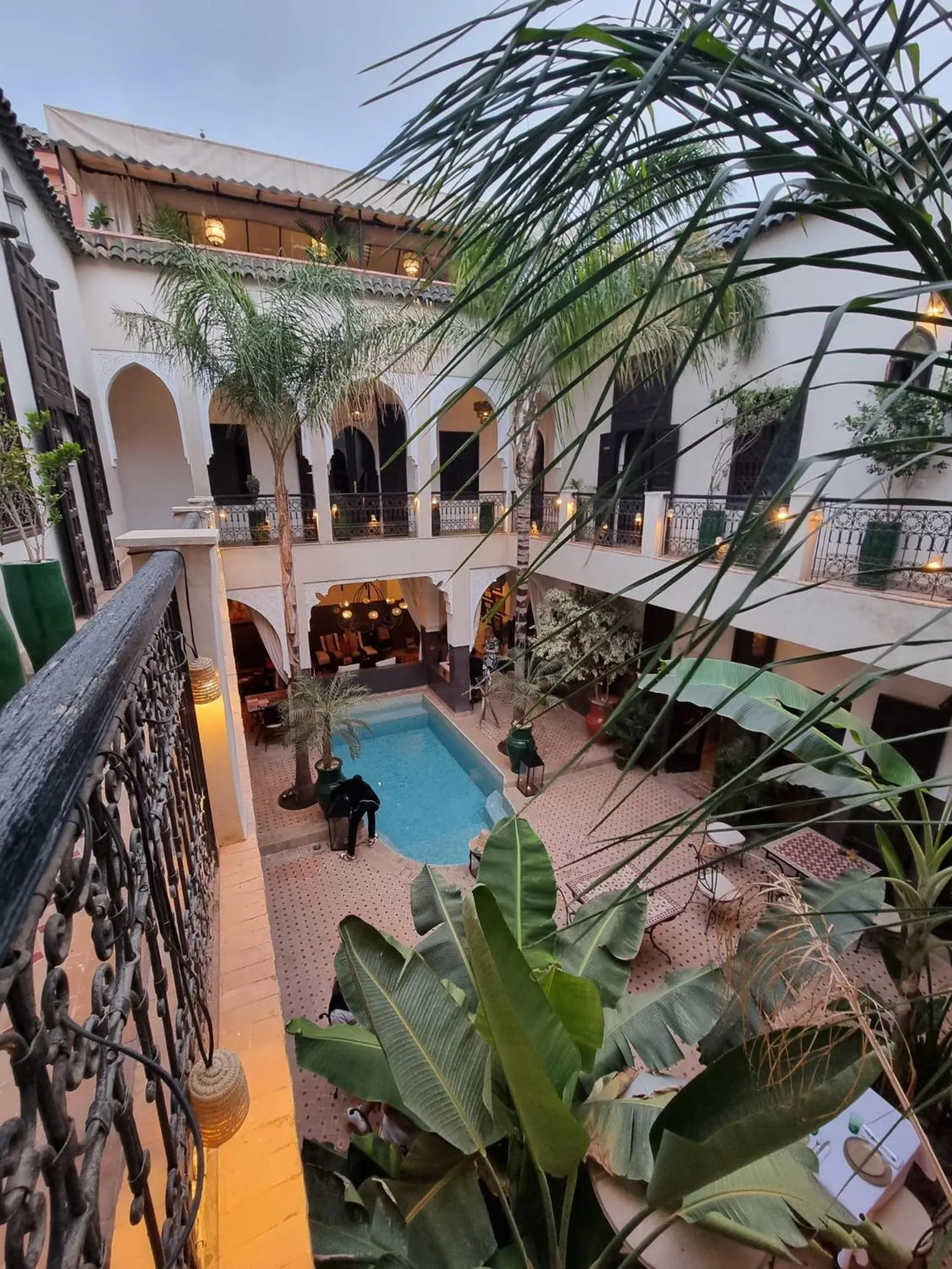 Pool view in Riad Pachavana
