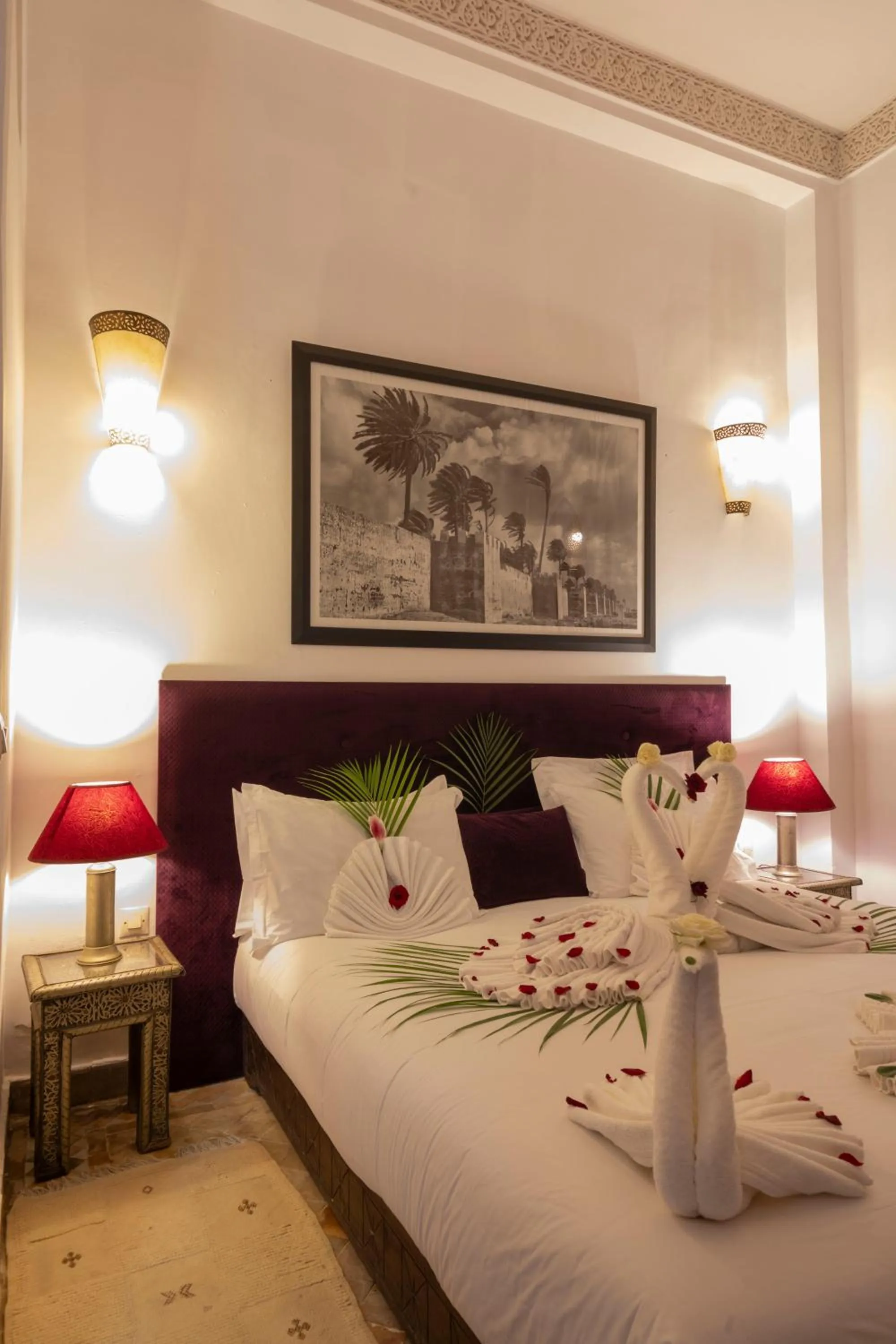 Bed in Riad Pachavana