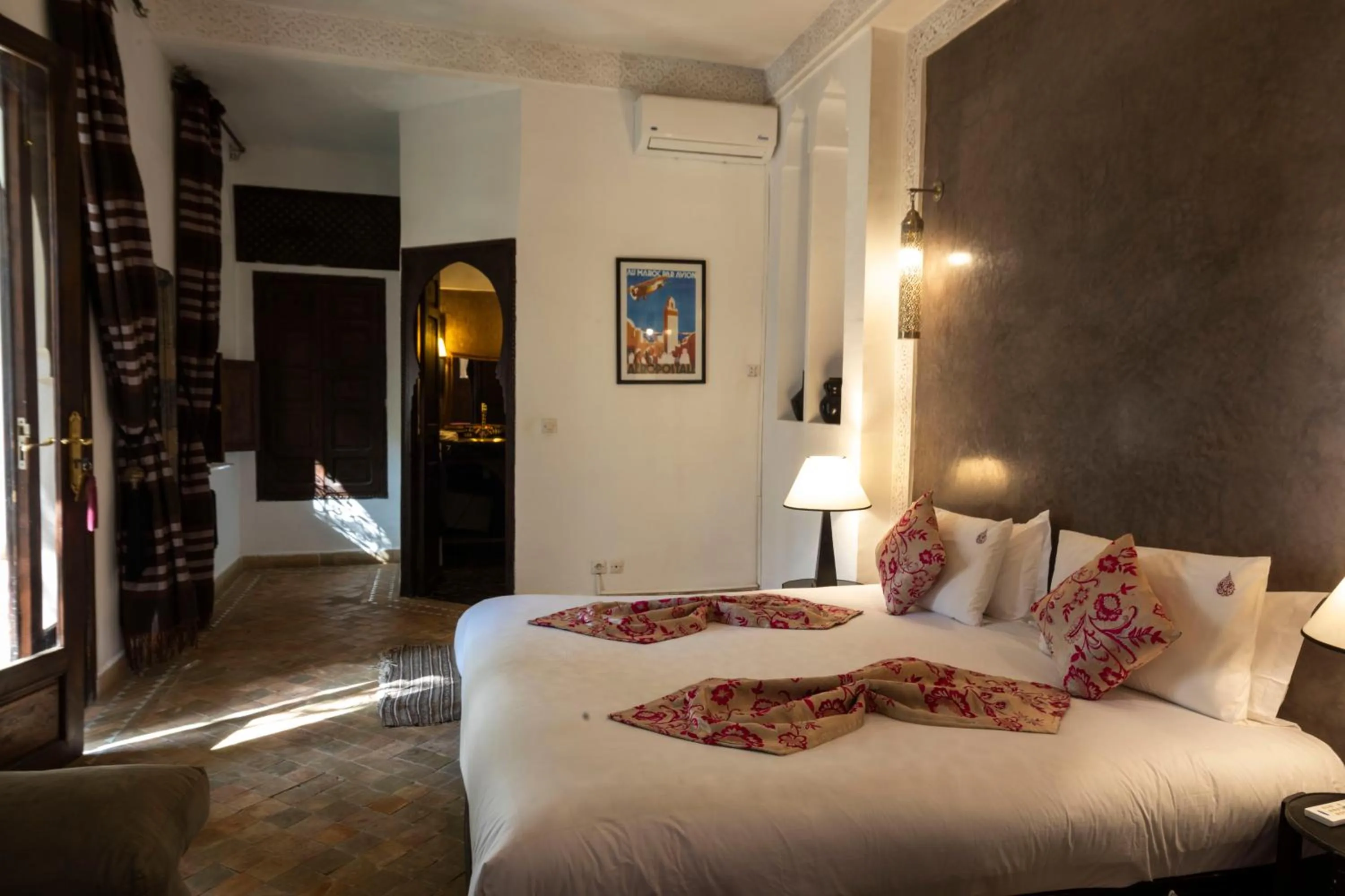Bed in Riad Pachavana