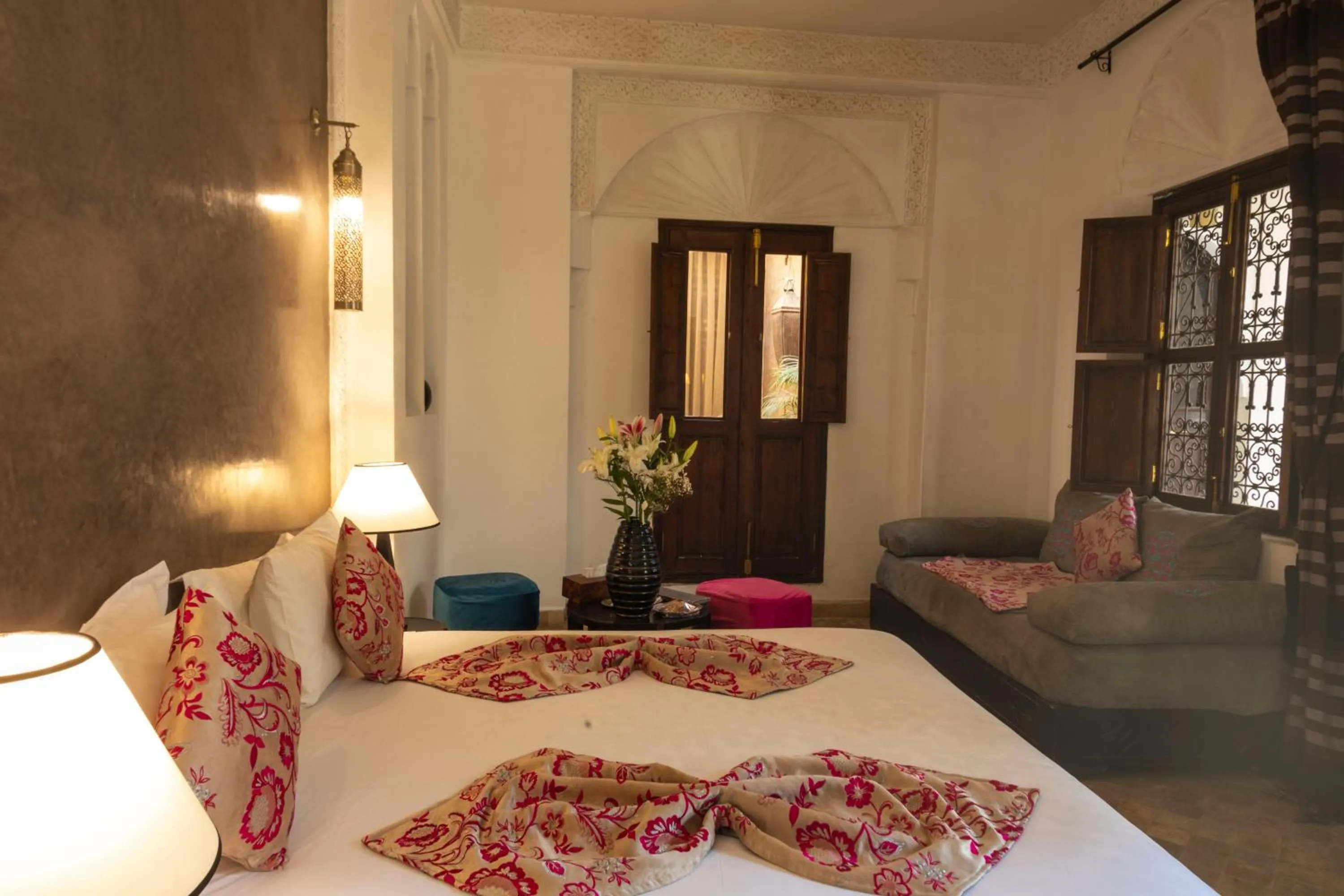 Bed in Riad Pachavana