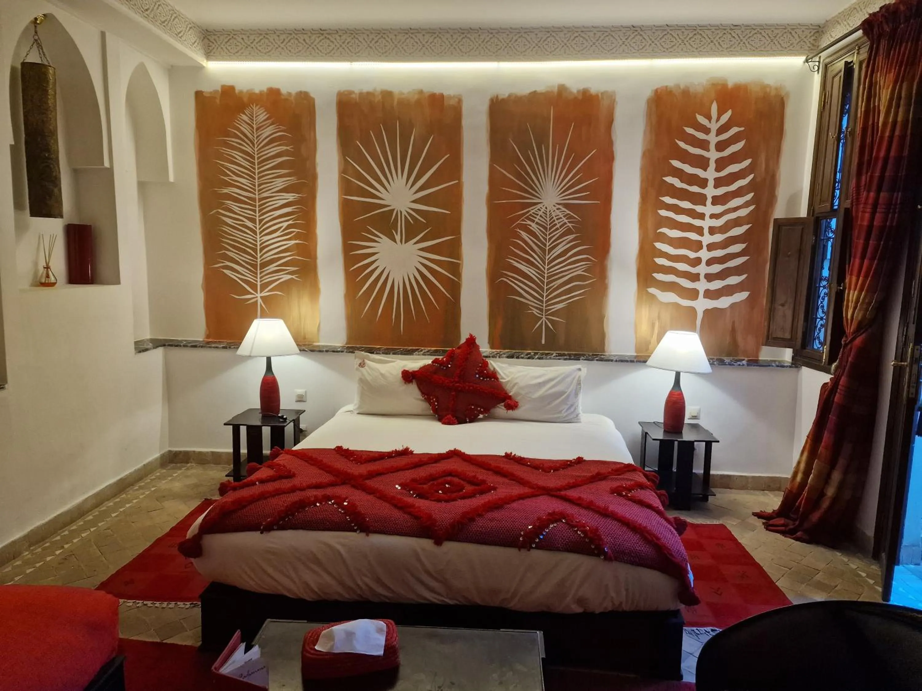 Bed in Riad Pachavana