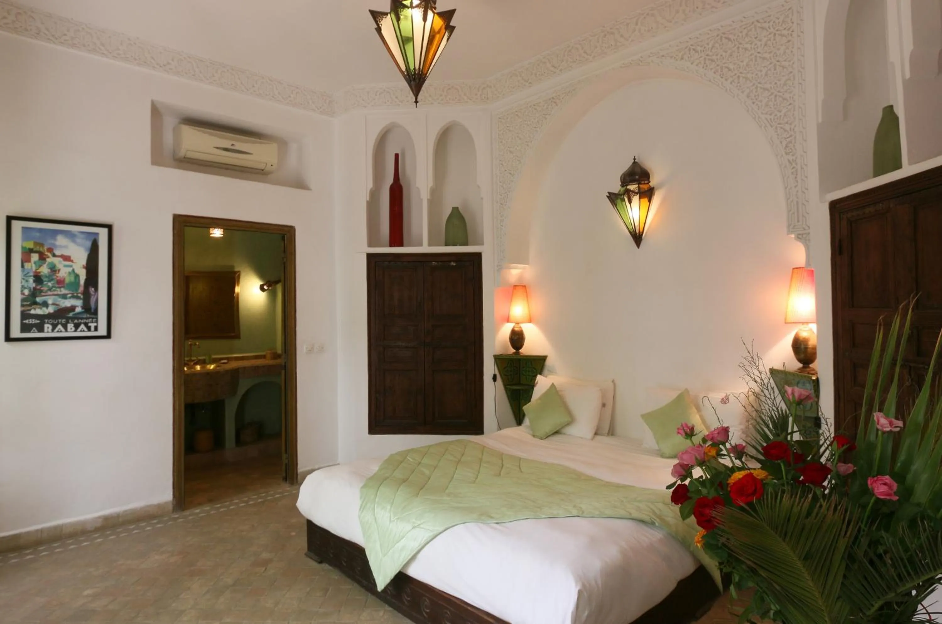 Bed in Riad Pachavana