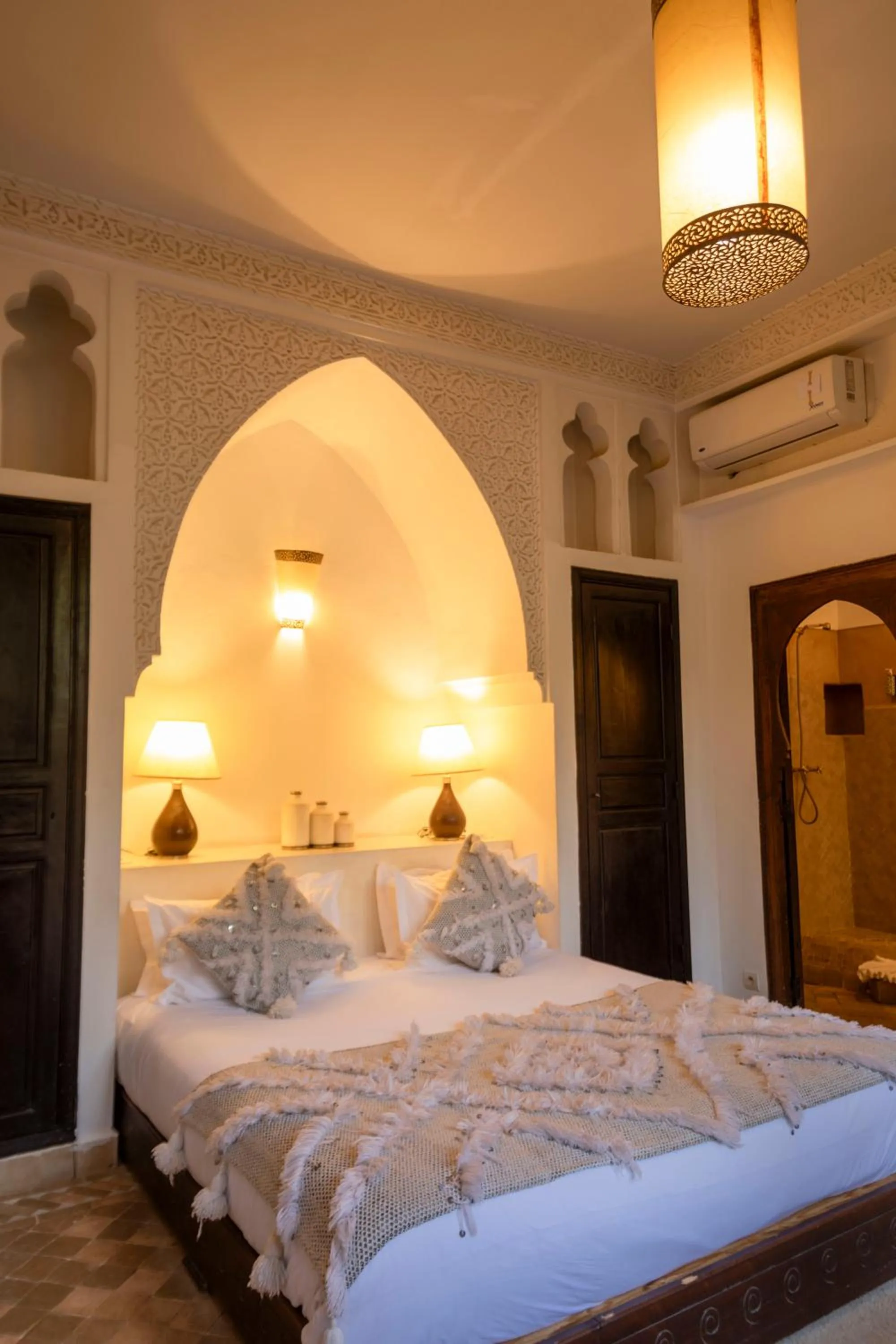 Bed in Riad Pachavana