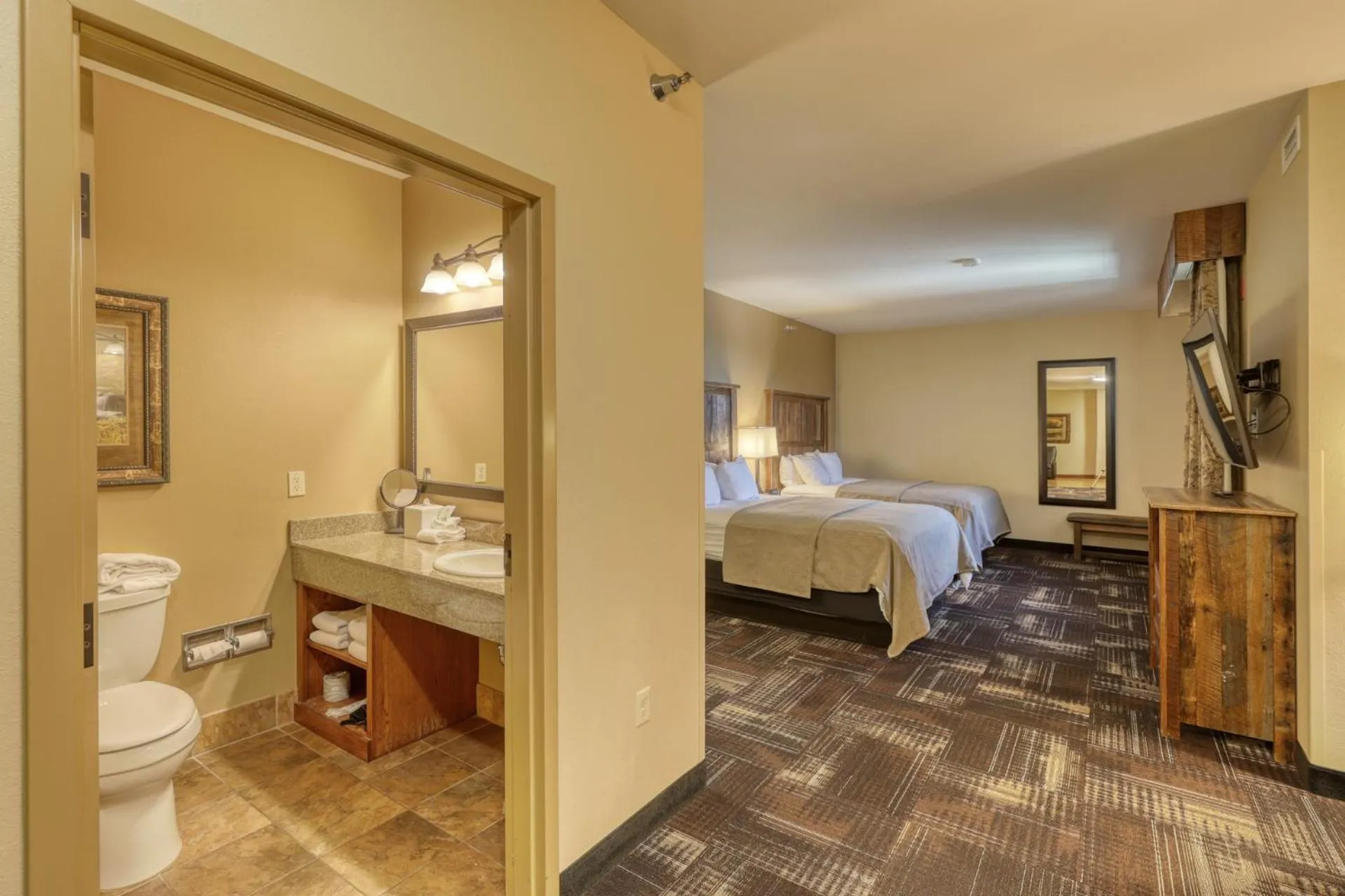 Bed in The Lodge at Deadwood