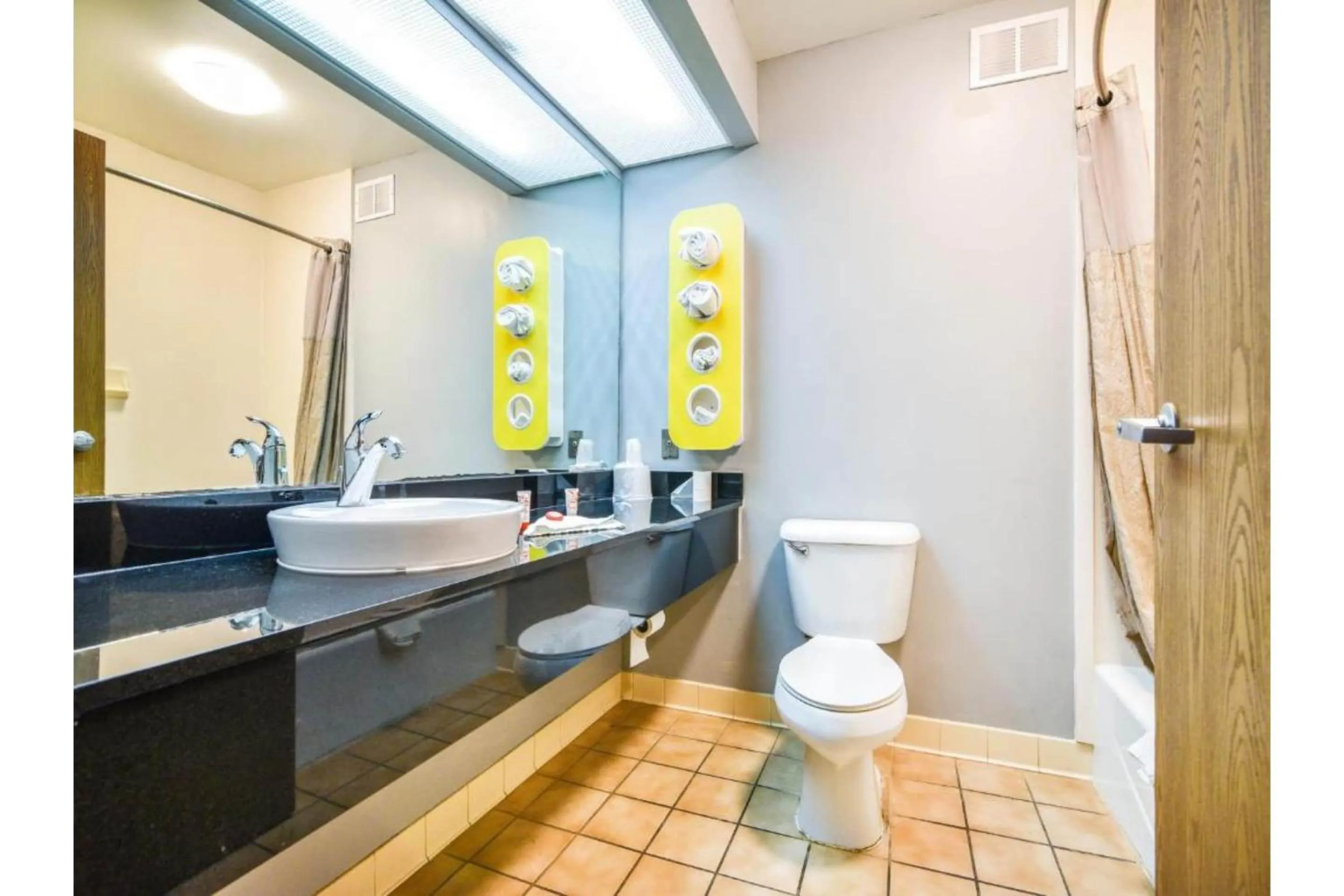 Bathroom in OYO Townhouse Inn Jacksonville near Little Rock Air Force Base