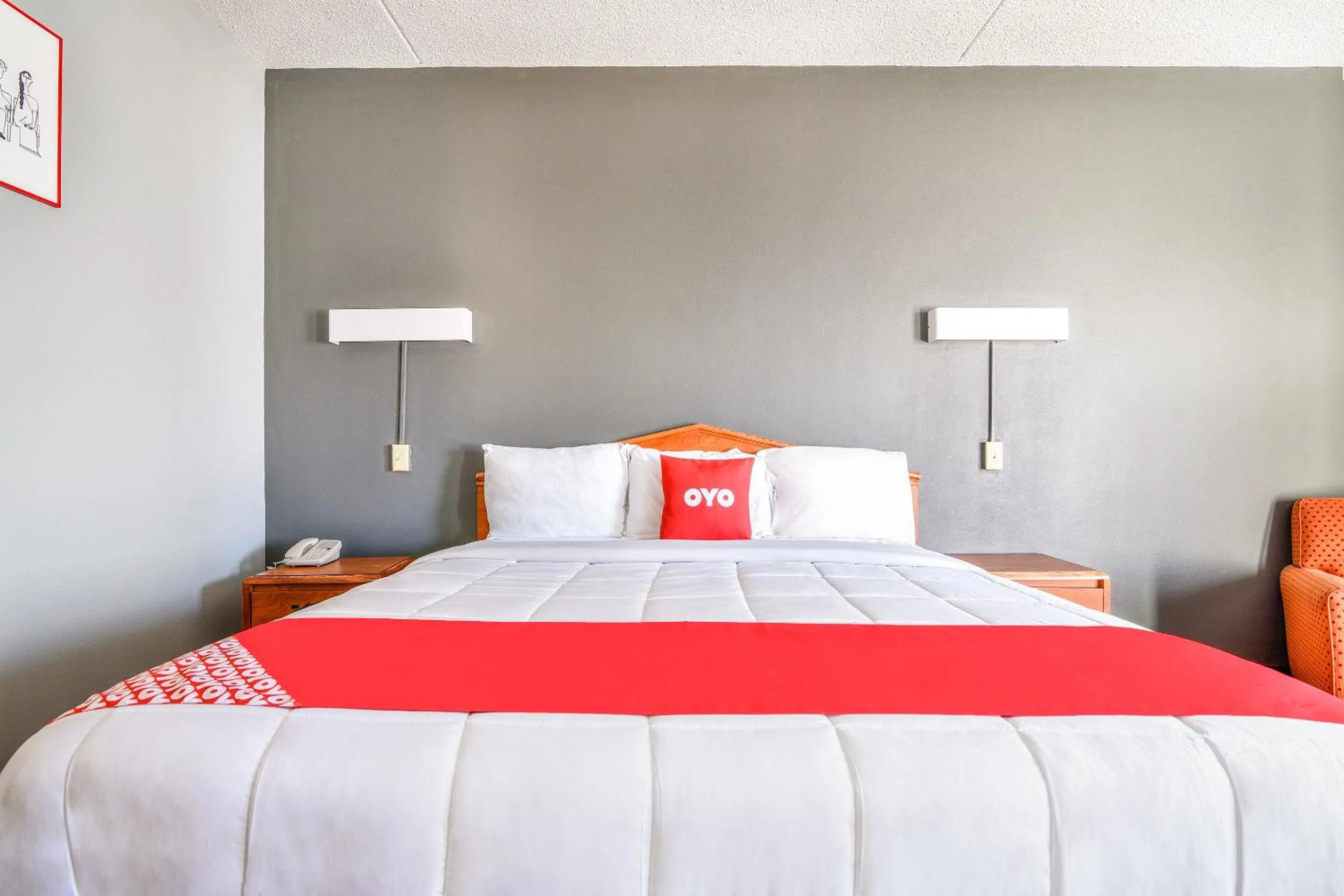 Bedroom, Bed in OYO Townhouse Inn Jacksonville near Little Rock Air Force Base