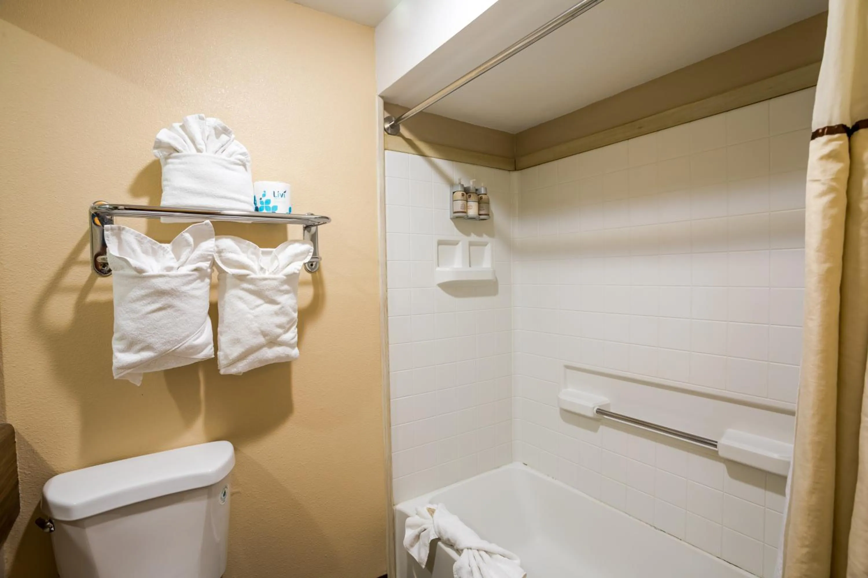 Shower in Ebb Tide Oceanfront Inn