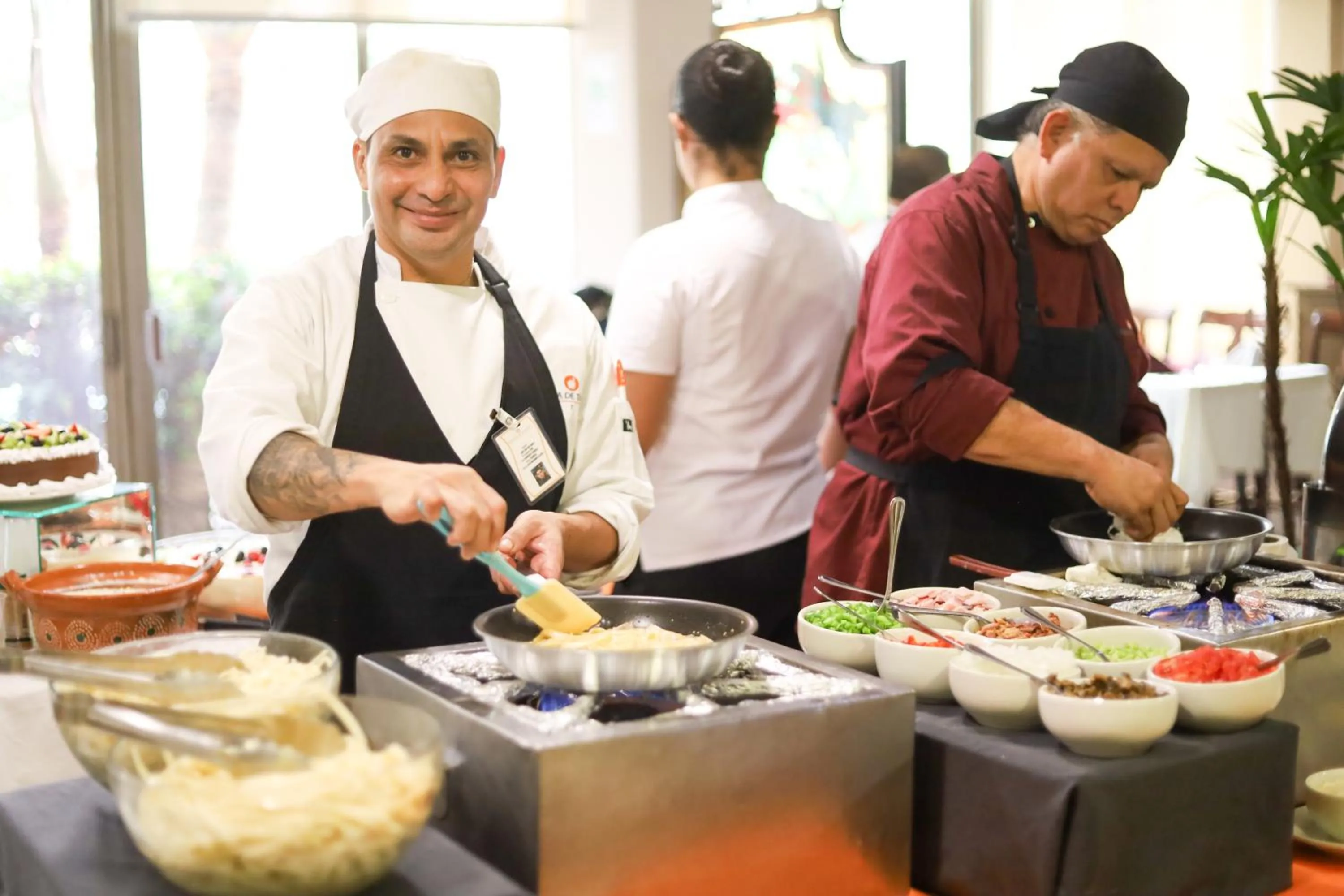 Buffet breakfast in Posada de Tampico