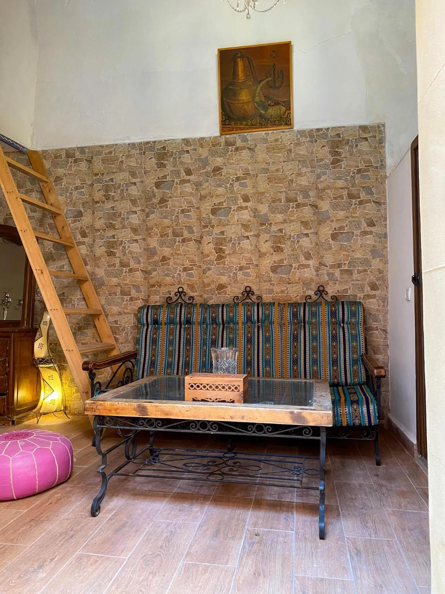 Seating area in Riad Jbara
