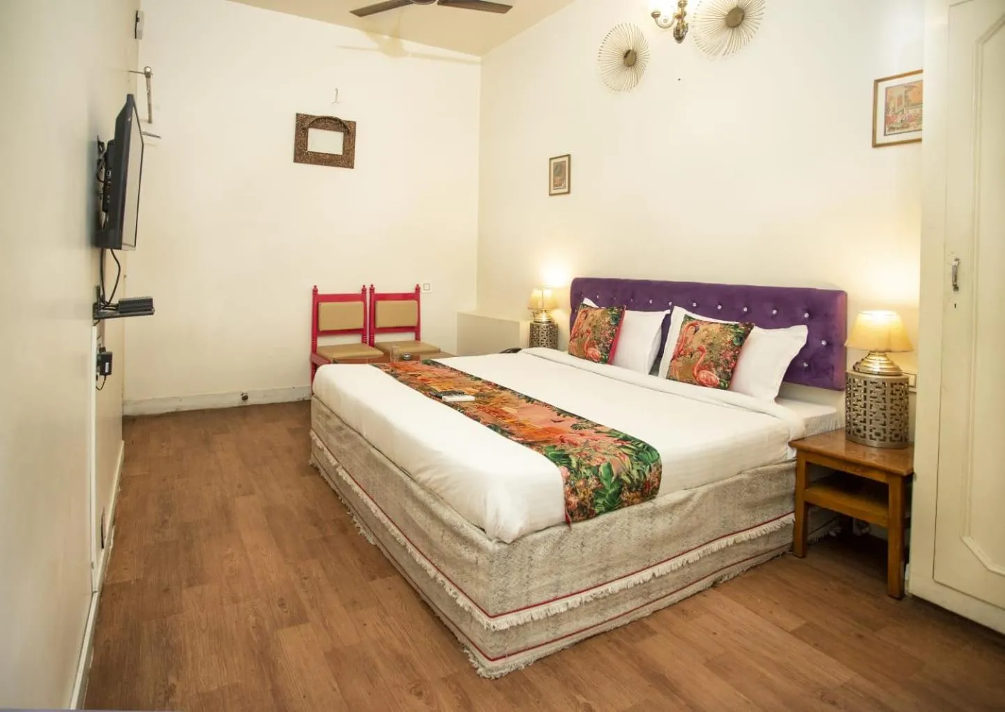 Bed in Hotel Pink Palace