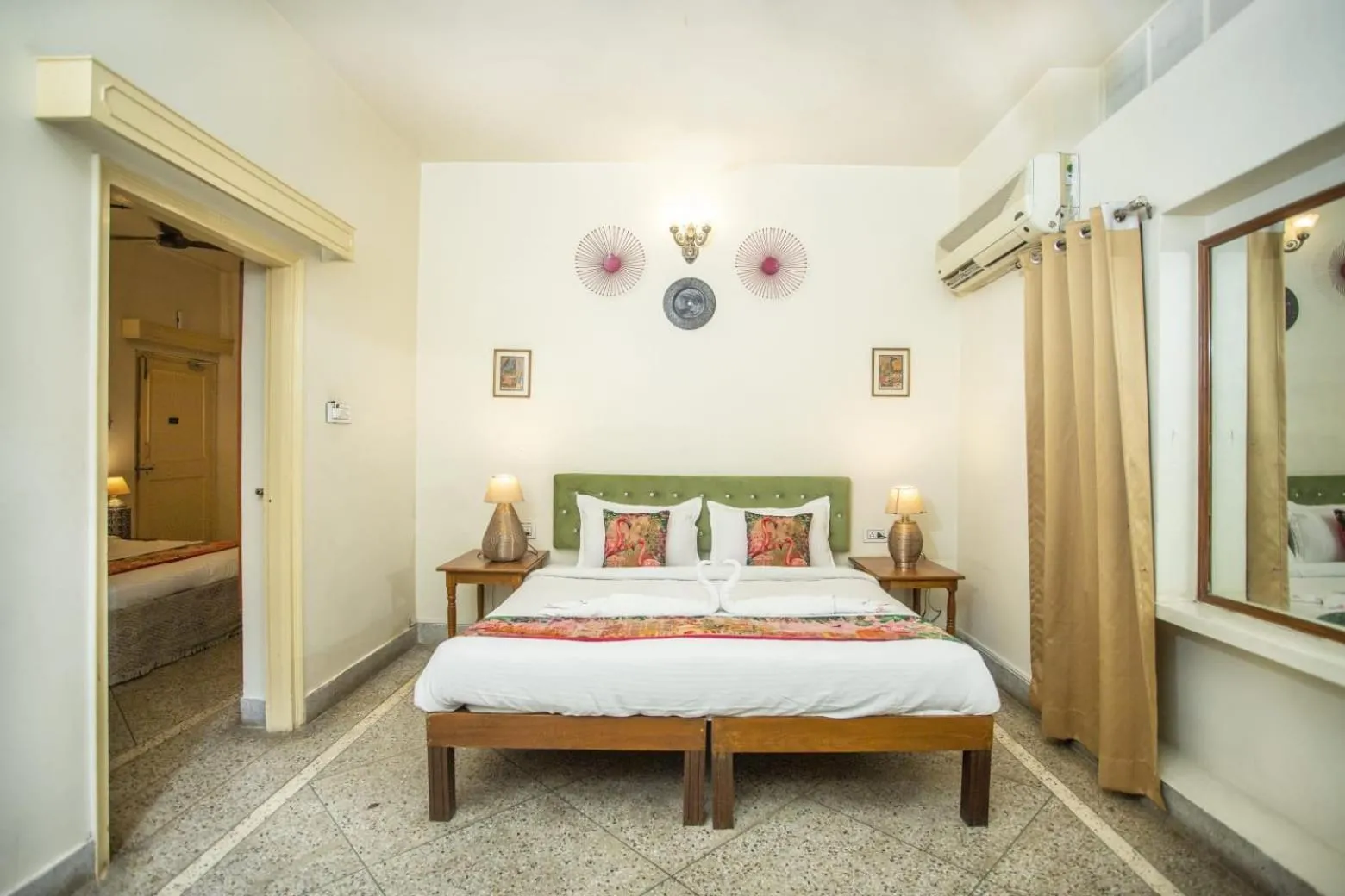 Bed in Hotel Pink Palace