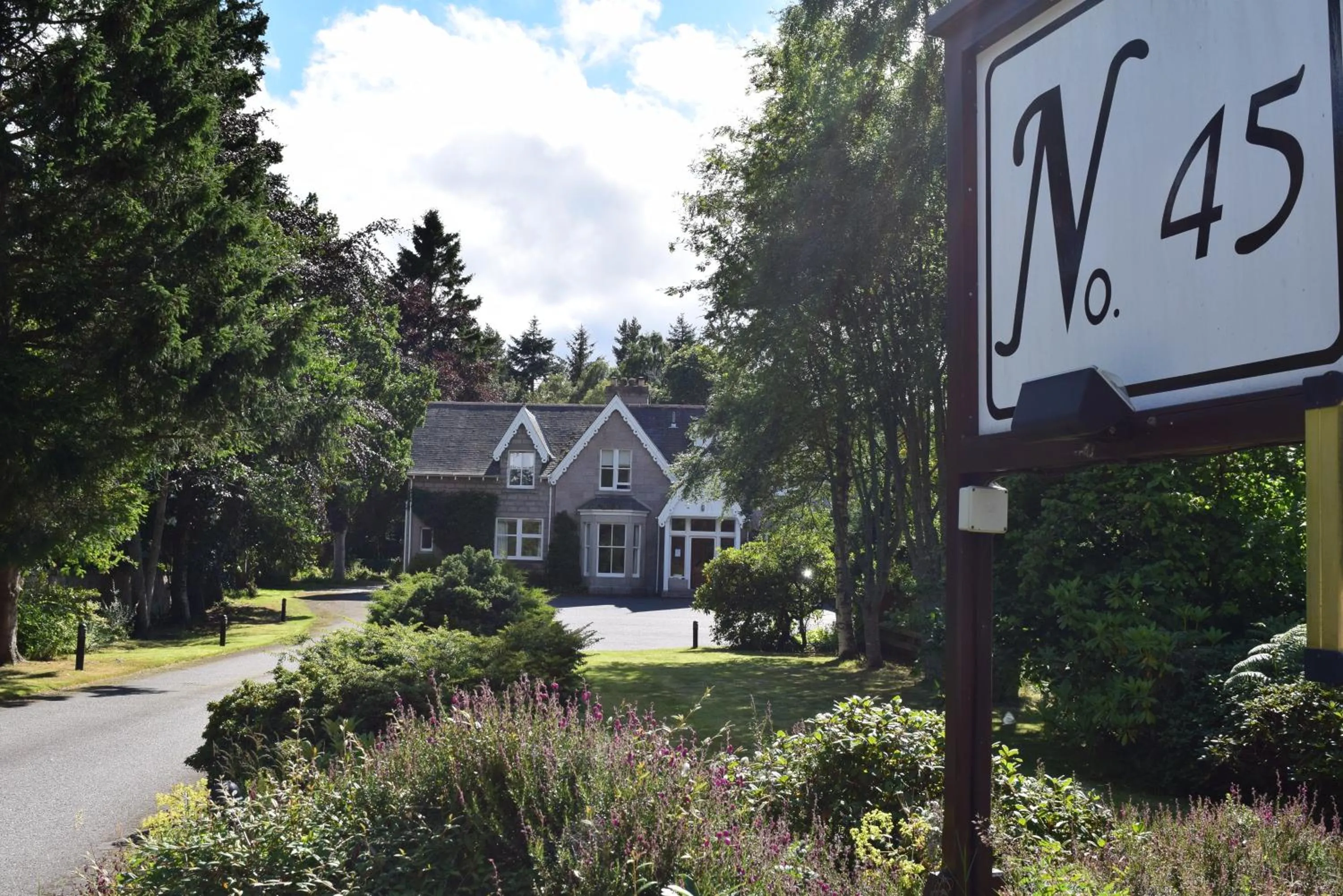 Facade/entrance in No 45, Ballater