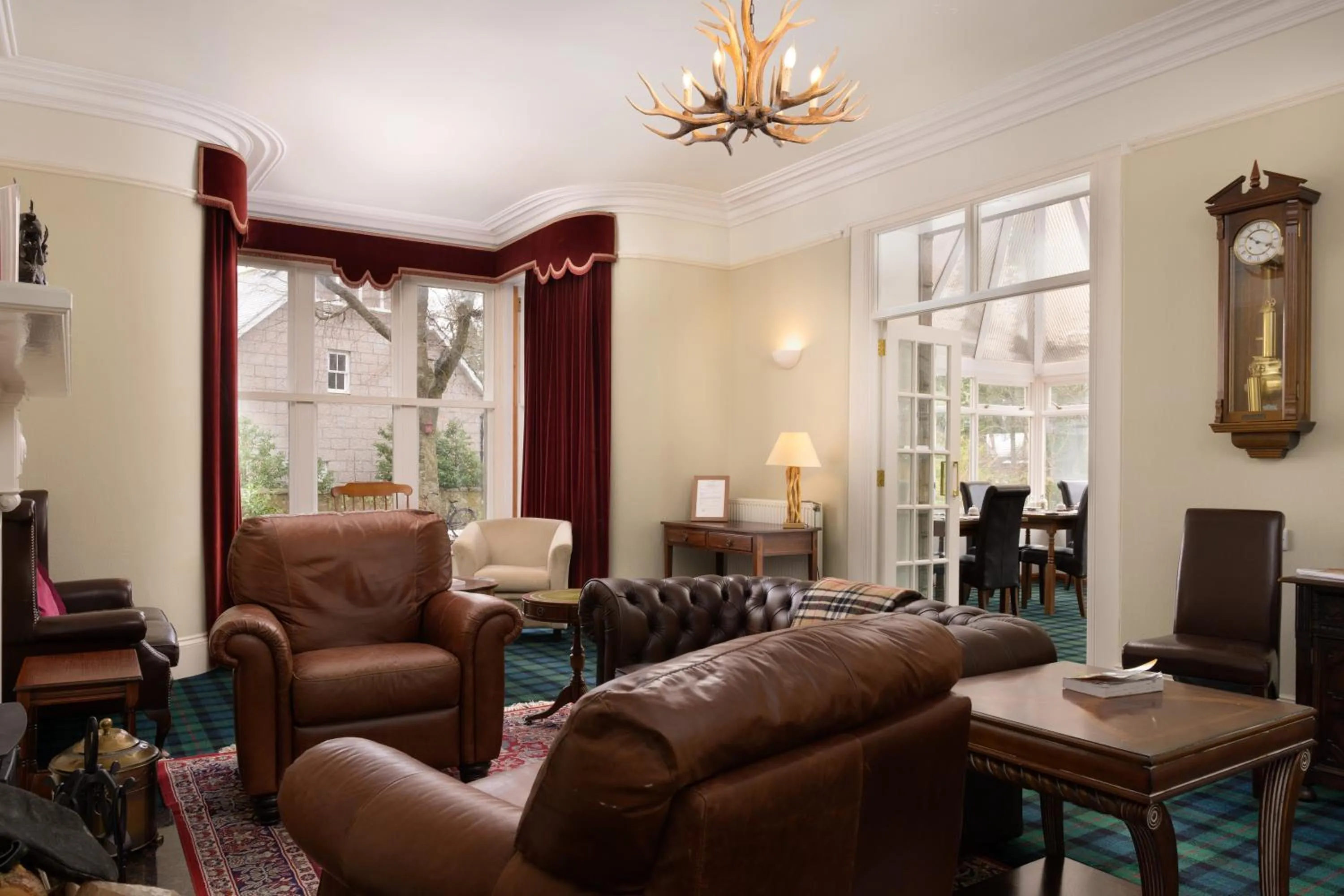Living room in No 45, Ballater