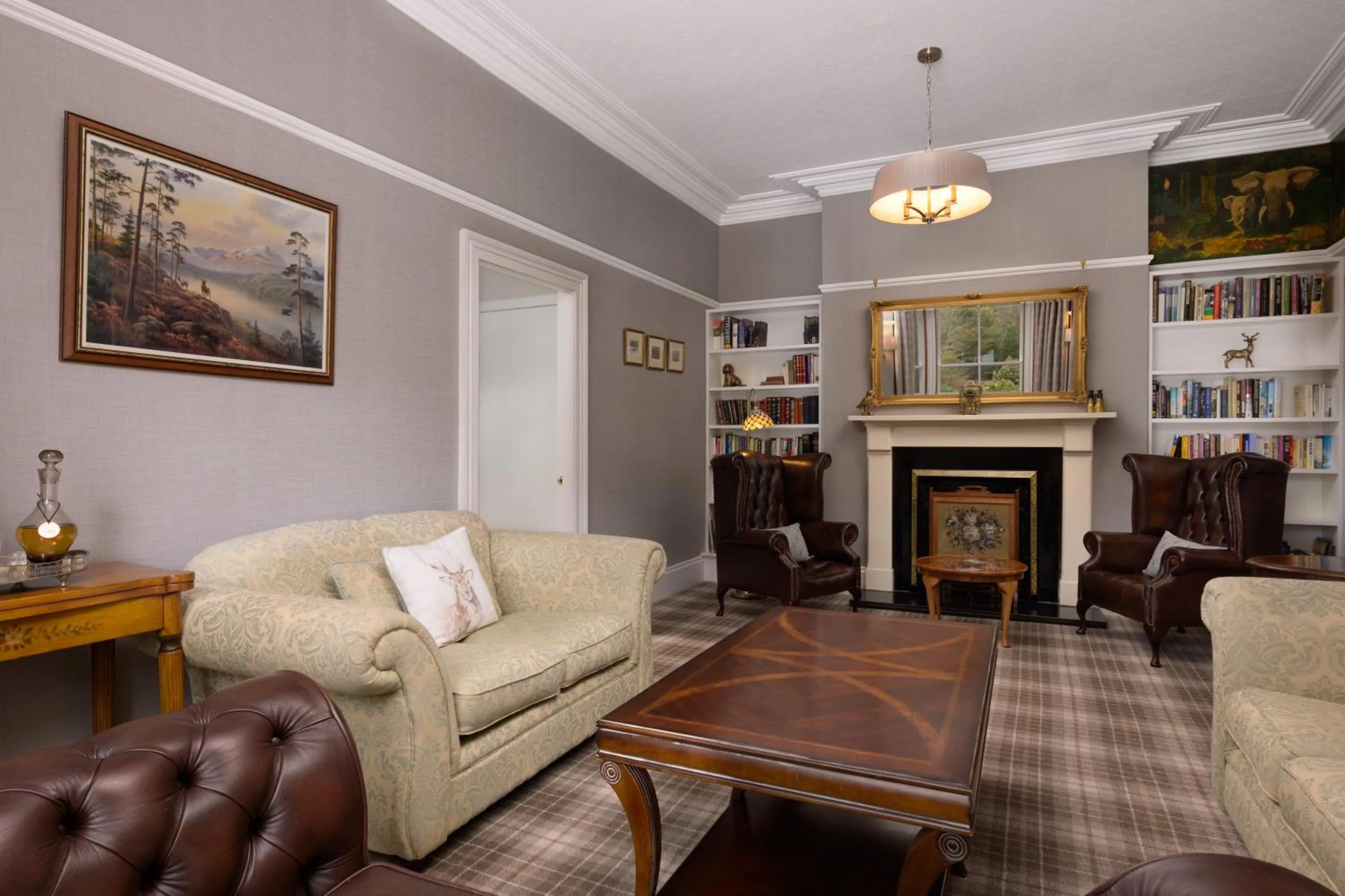 Living room in No 45, Ballater