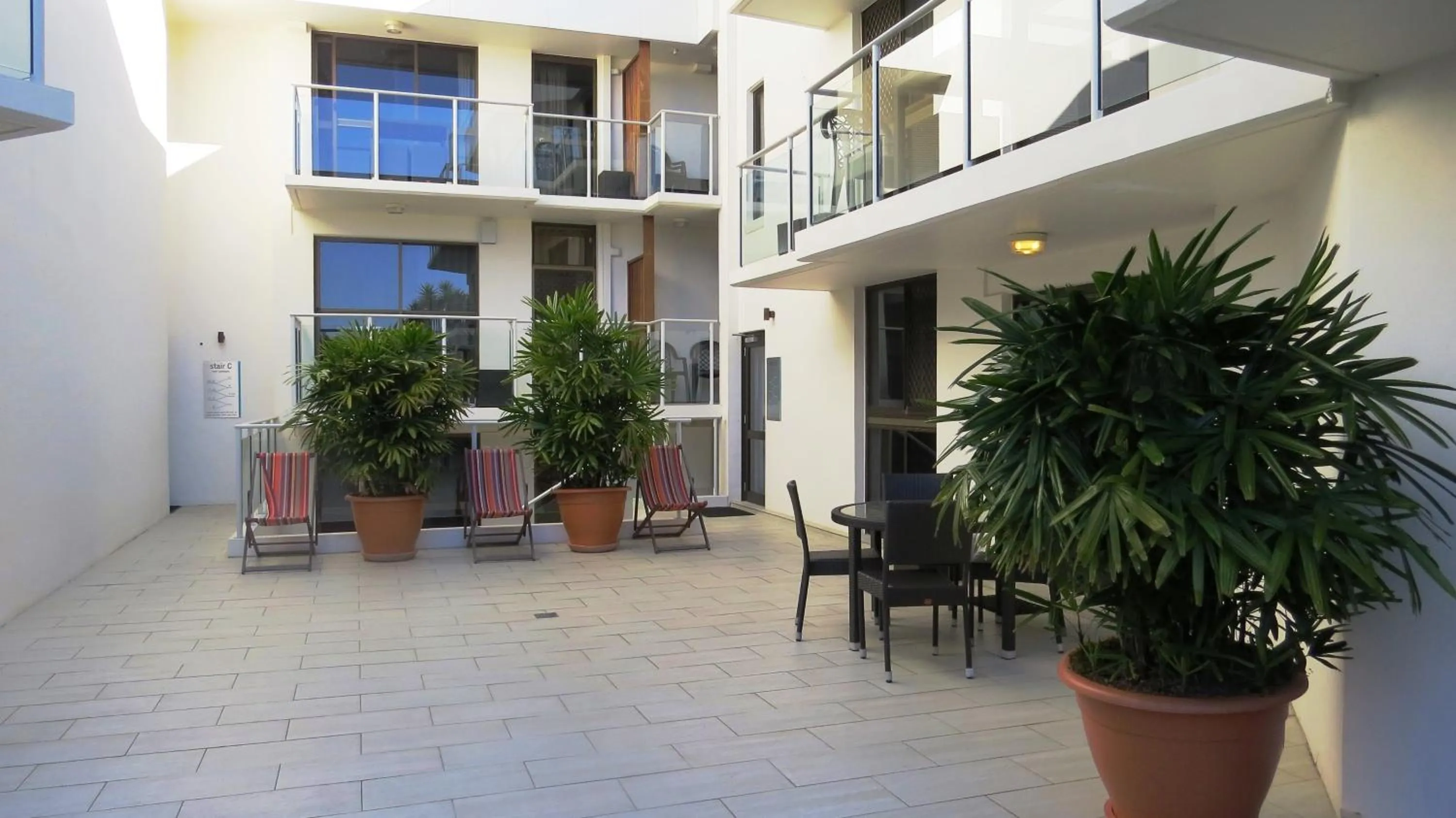 Property building in Bayview Beachfront Apartments, in town right on the beach