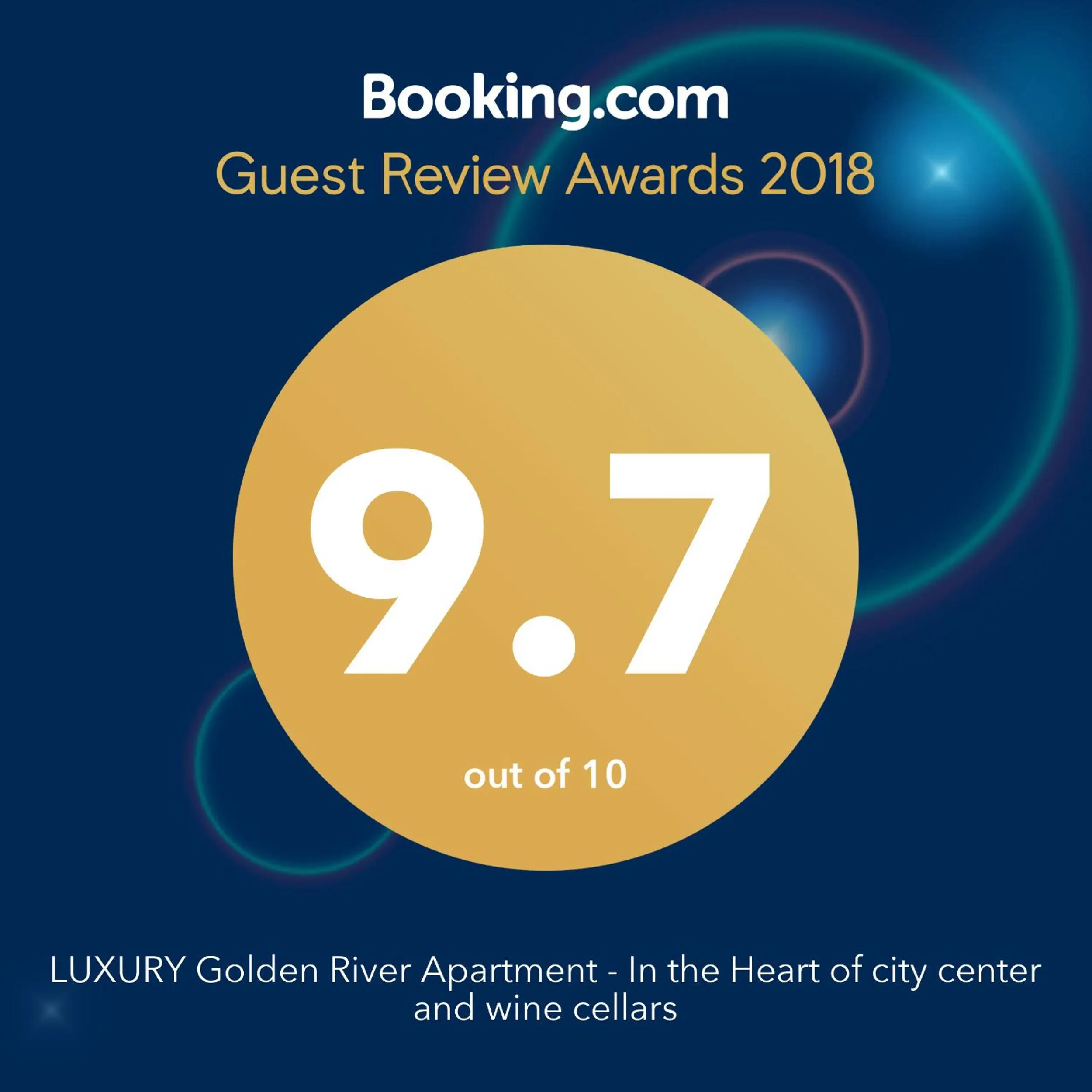 LUXURY Golden River Apartment - In the Heart of city center and wine cellars