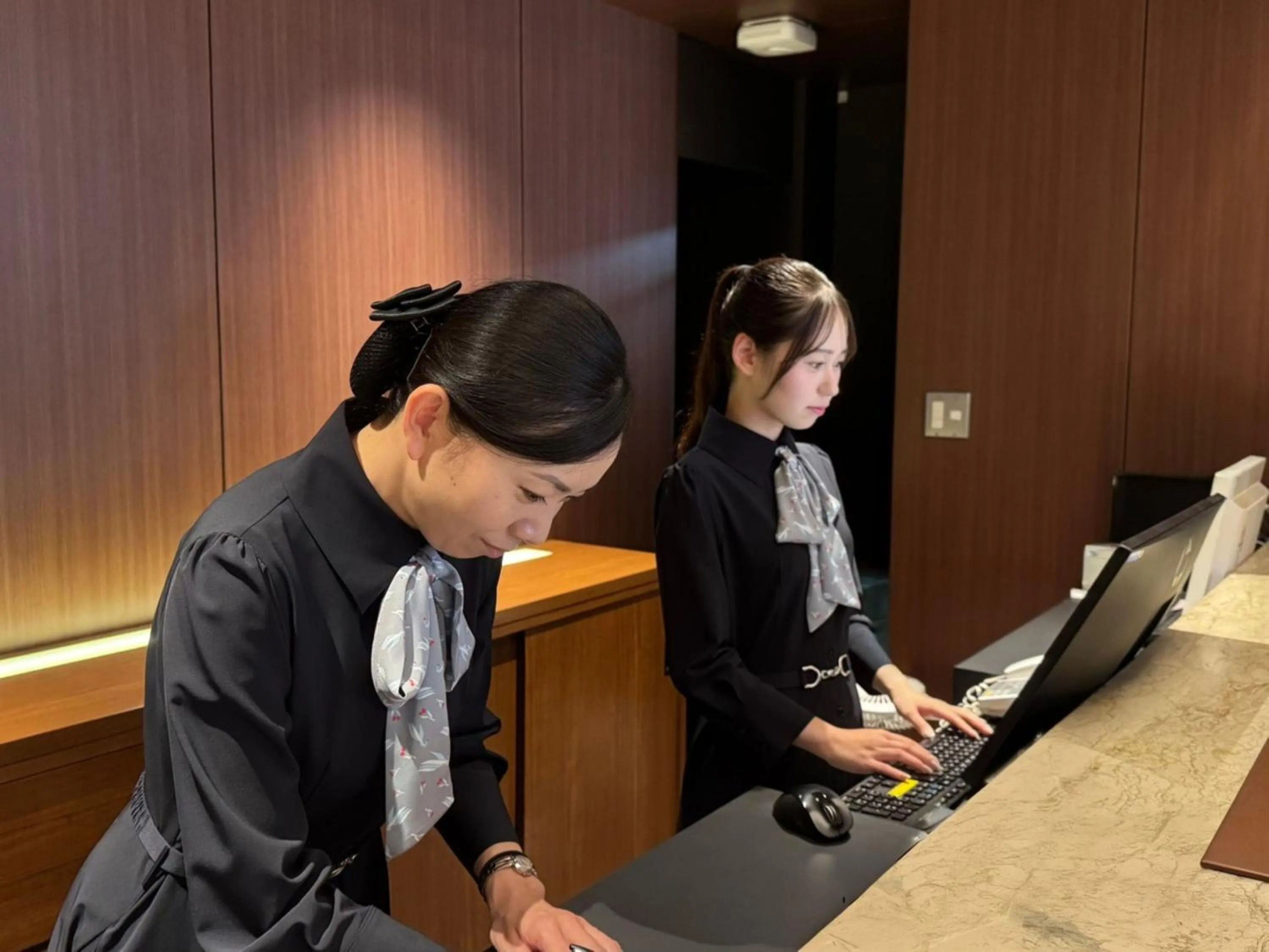 Staff in Takamatsu Kokusai Hotel