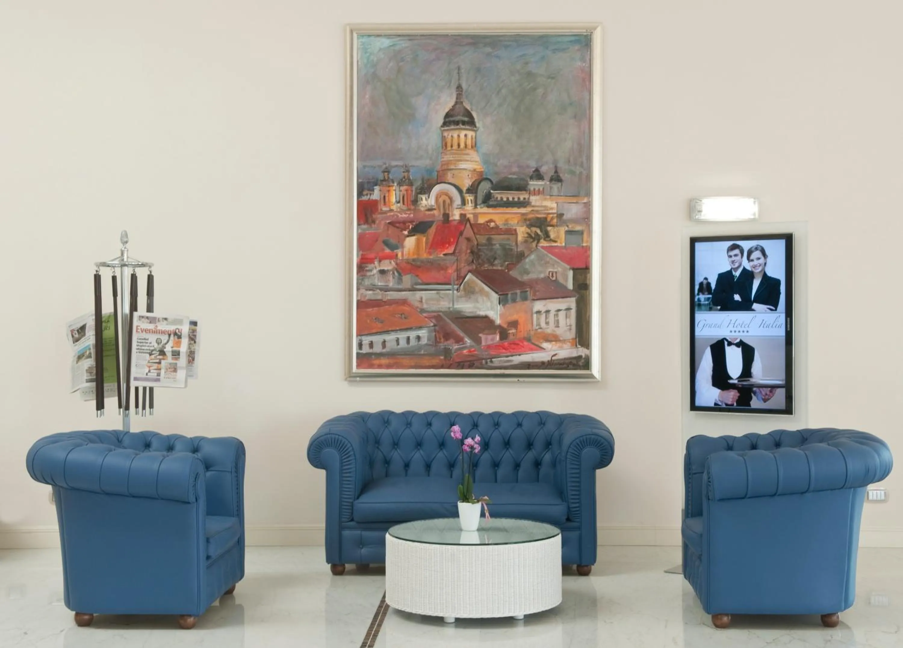 Lobby or reception in Grand Hotel Italia