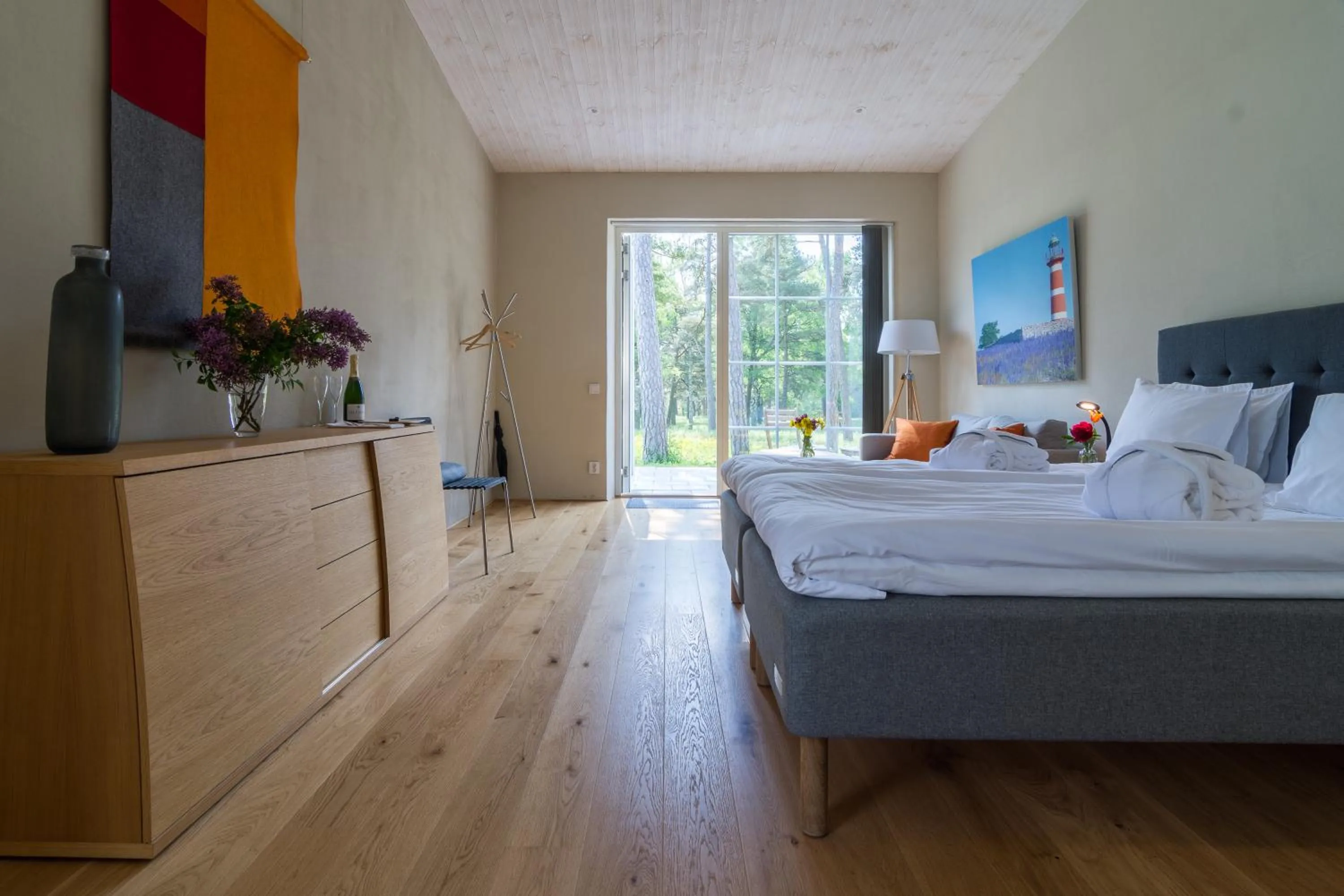 Bed in Strandakar Hotell & Restaurang