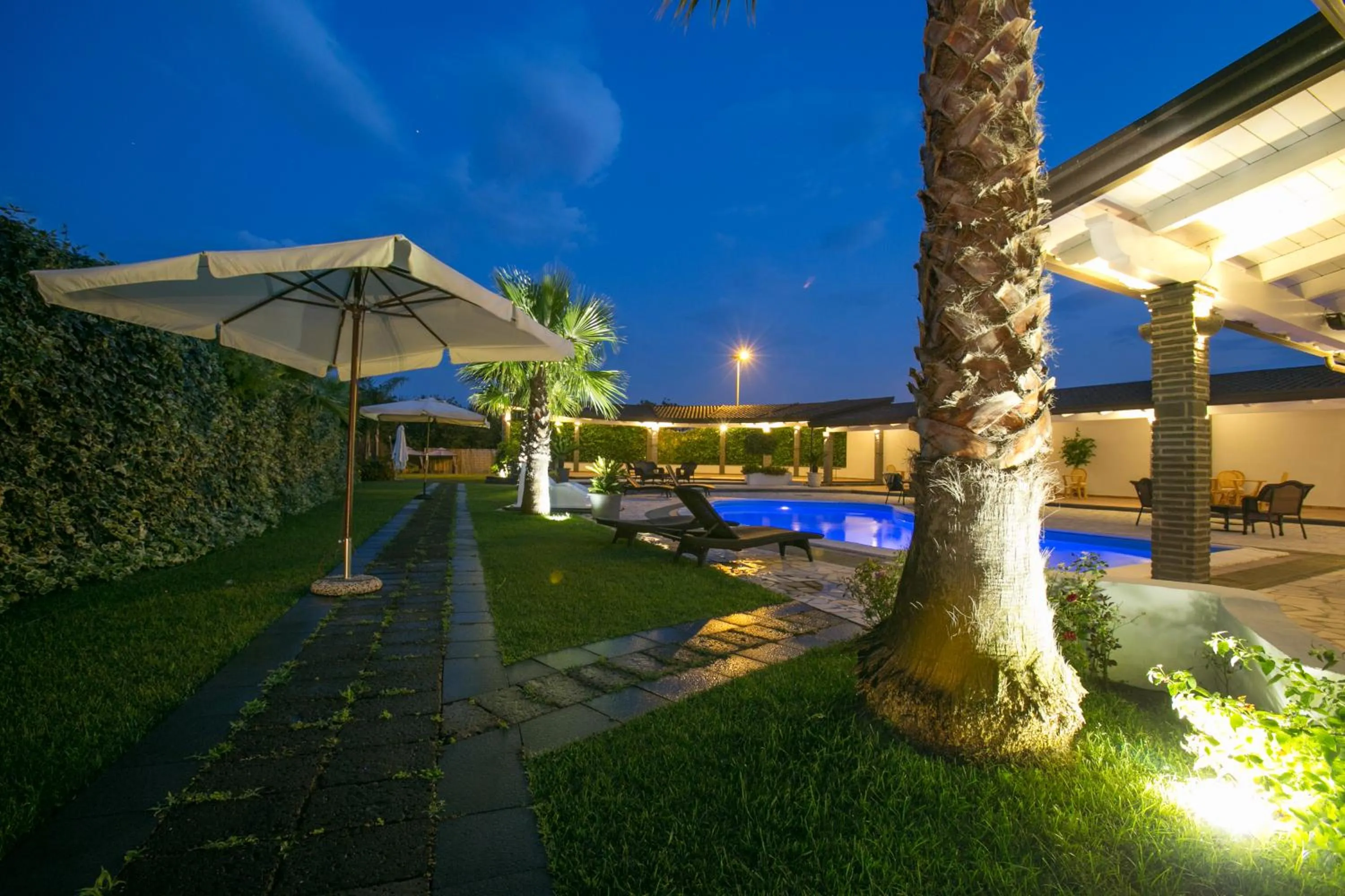 Garden view in Hotel la Fenice