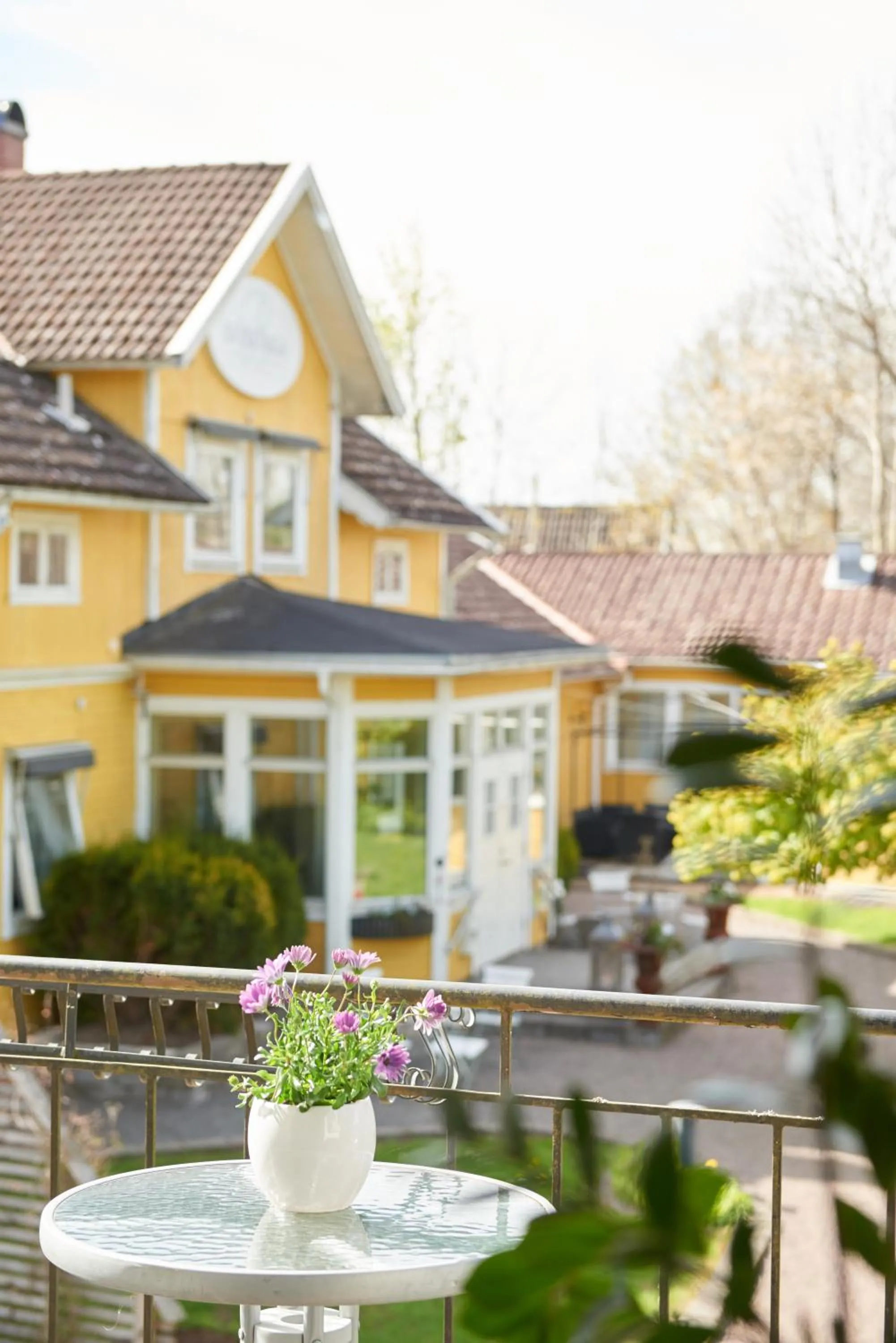 Garden view in Hotell Björkhaga