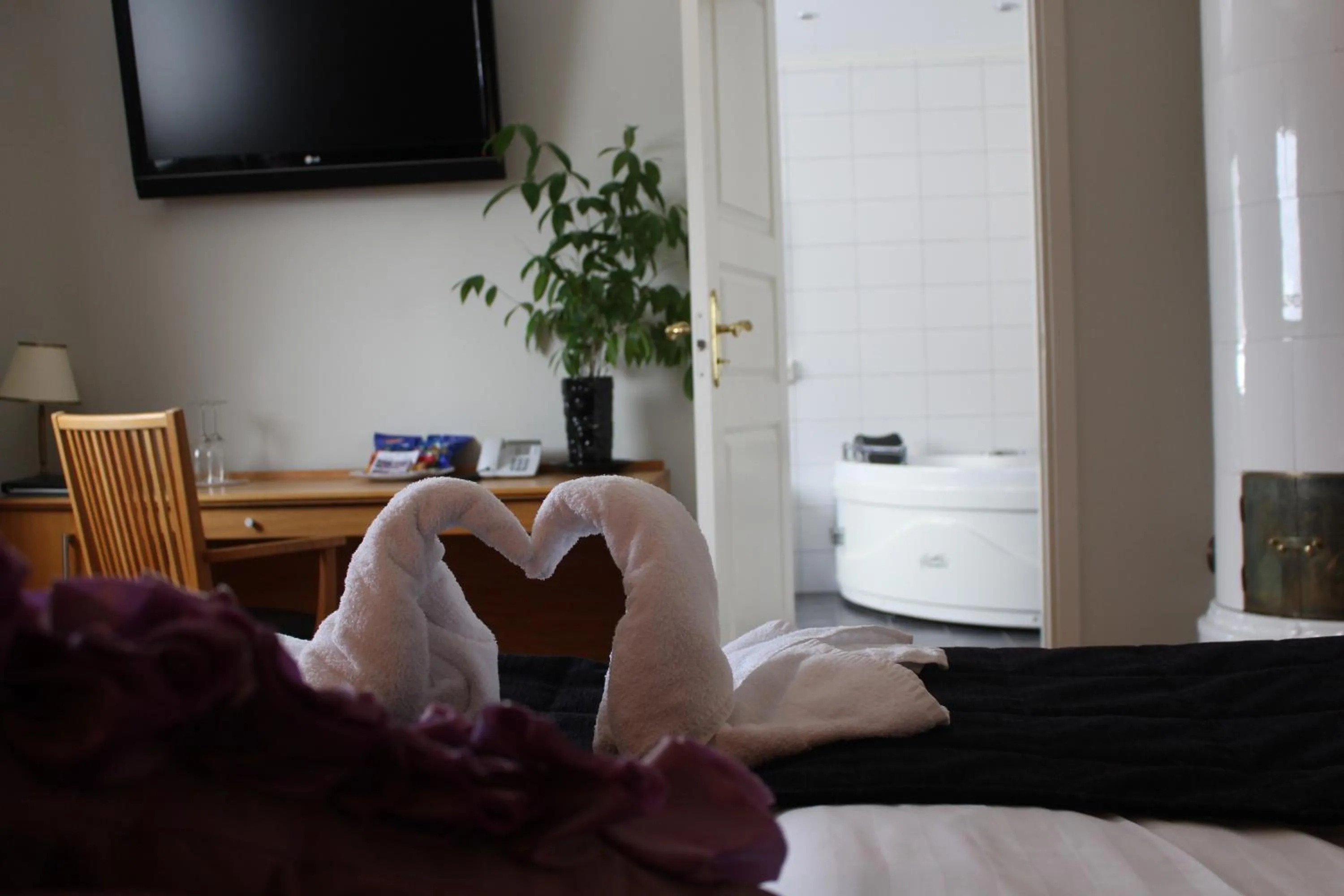 Photo of the whole room, Bed in Hotell Björkhaga