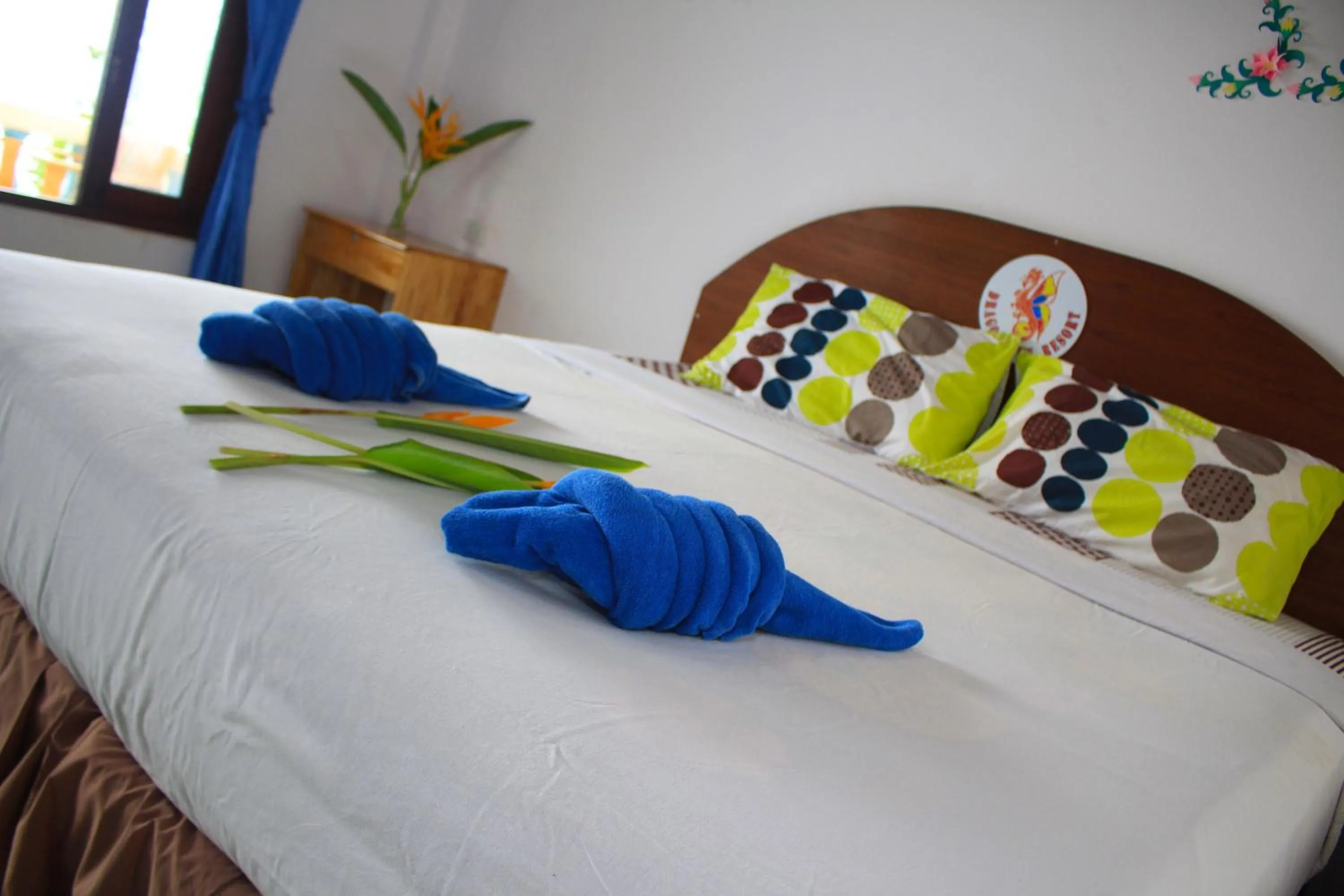 Bed in Dragon Hut Resort