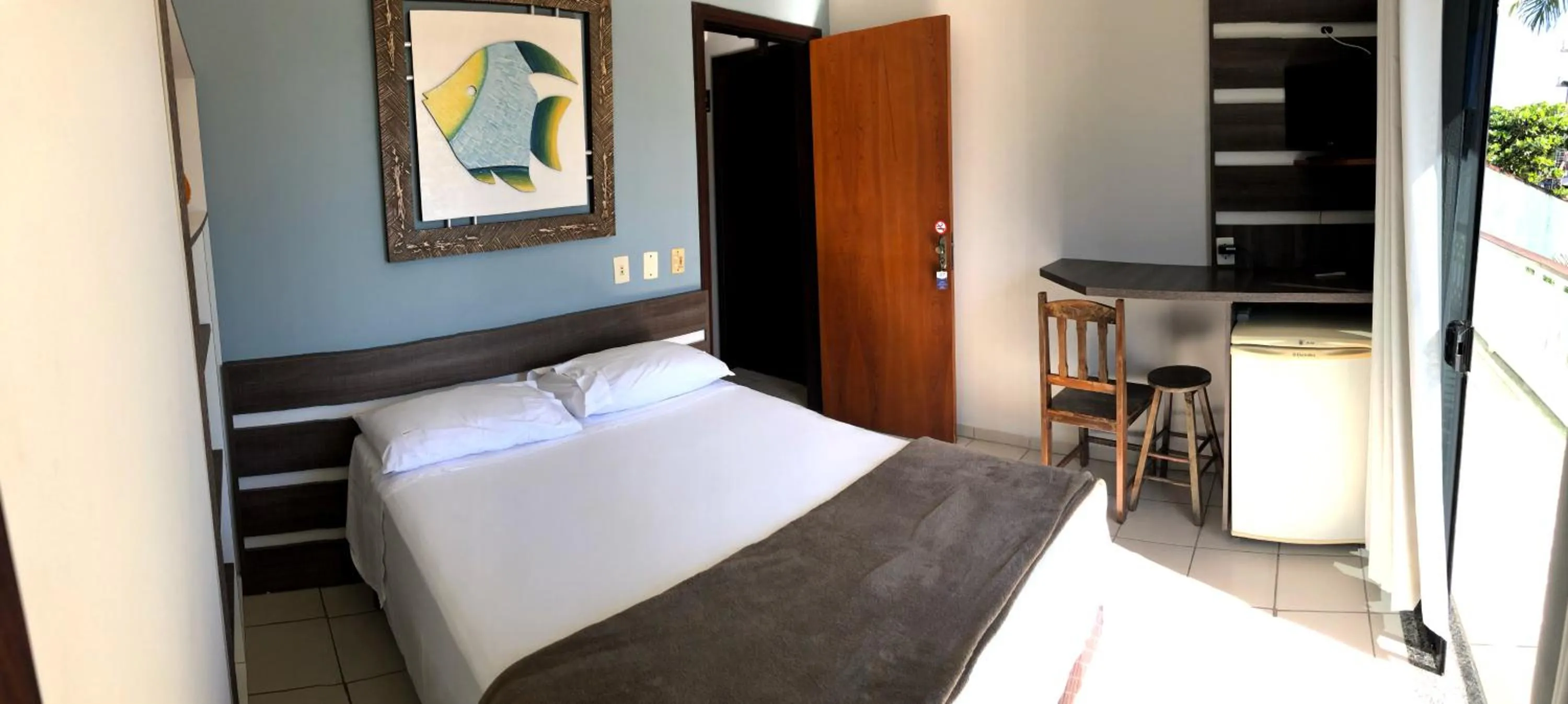 Bed in Hotel Pousada Mar Azul