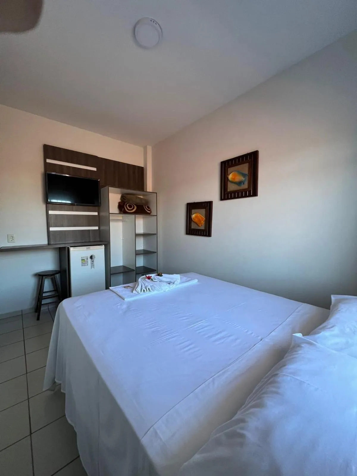 Bed in Hotel Pousada Mar Azul