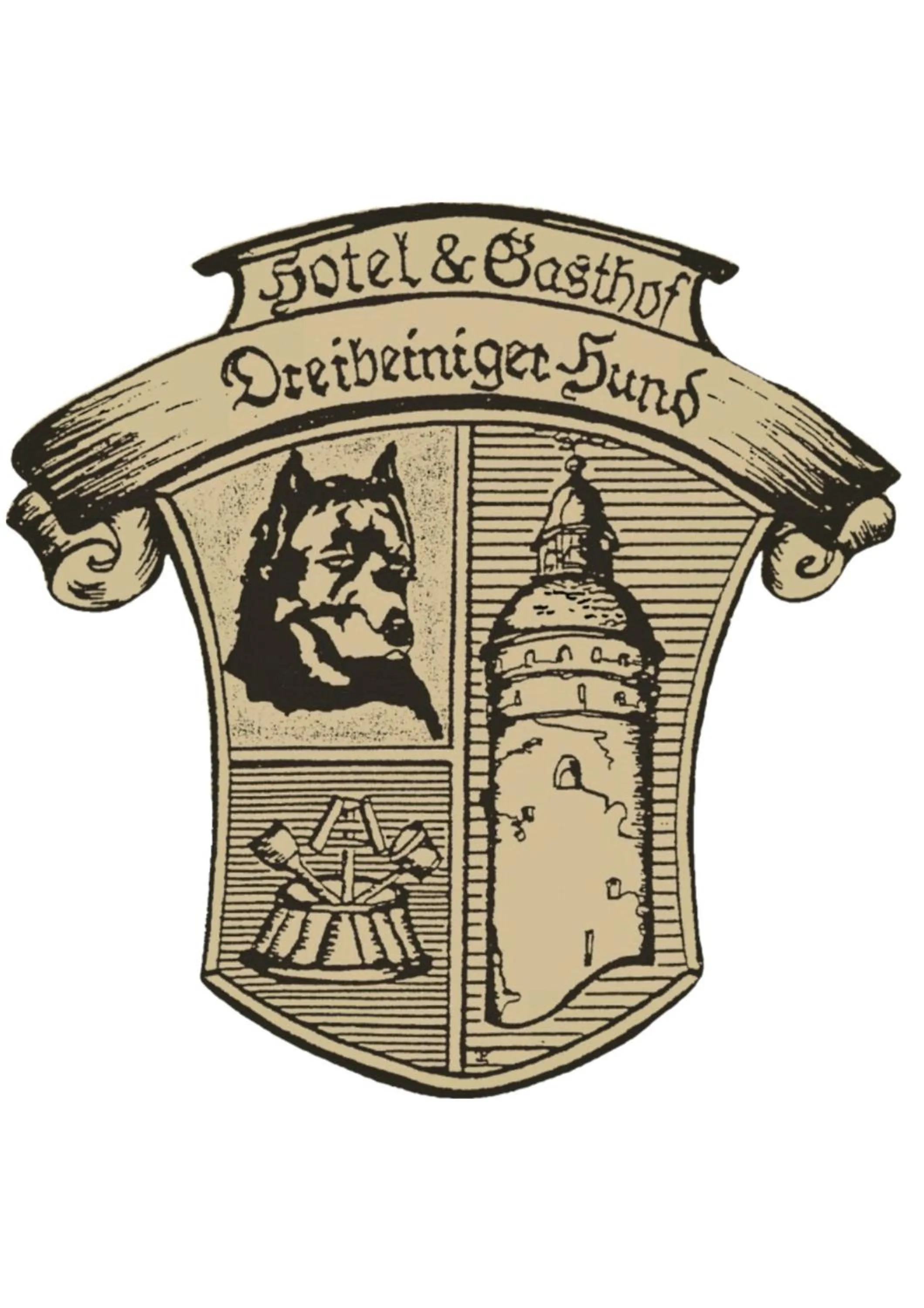Logo/Certificate/Sign in Hotel und Gasthof Dreibeiniger Hund