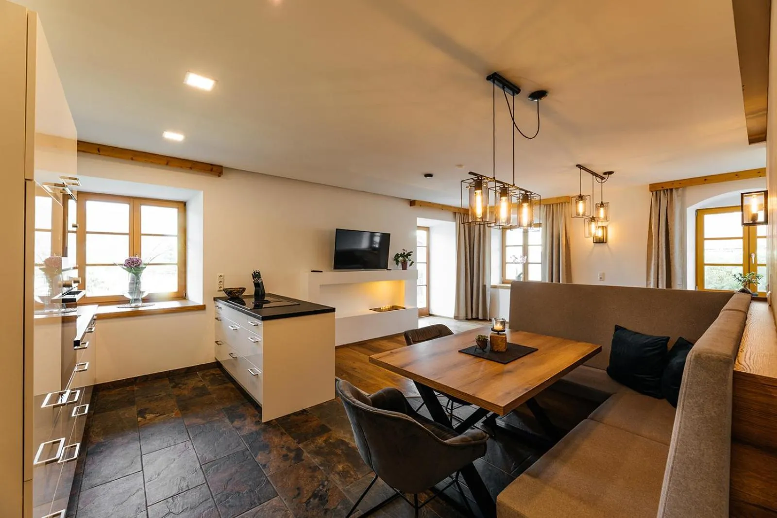 Dining area in Appartements Gladbach