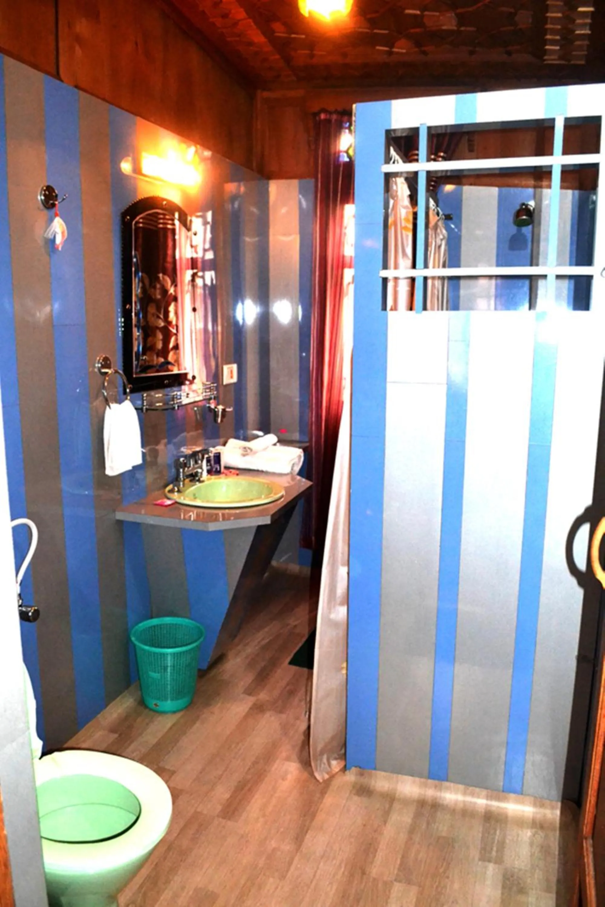 Bathroom in Swan Group of Houseboats, Golden Dal Lake