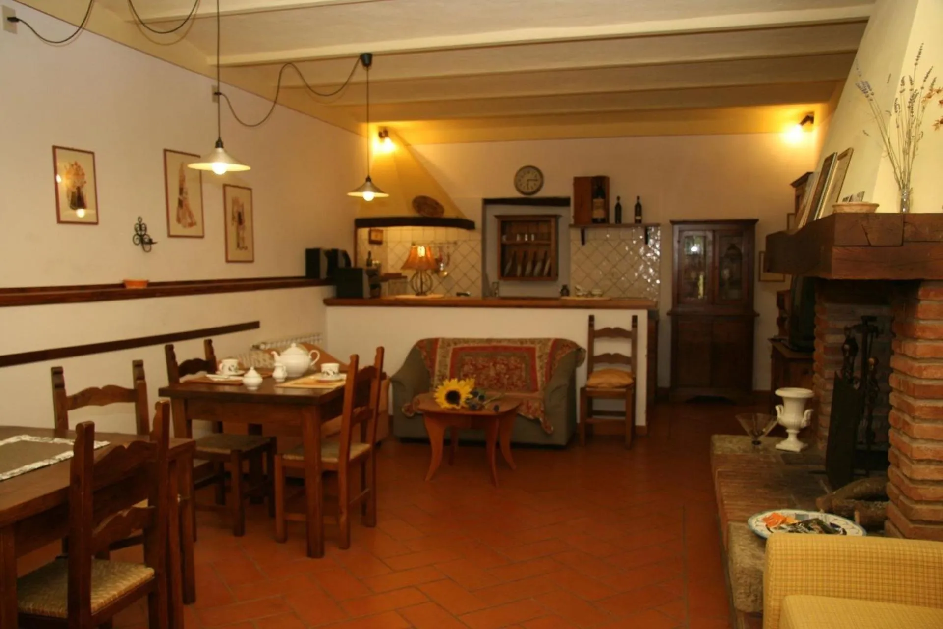 Communal lounge/ TV room in Il Casolare