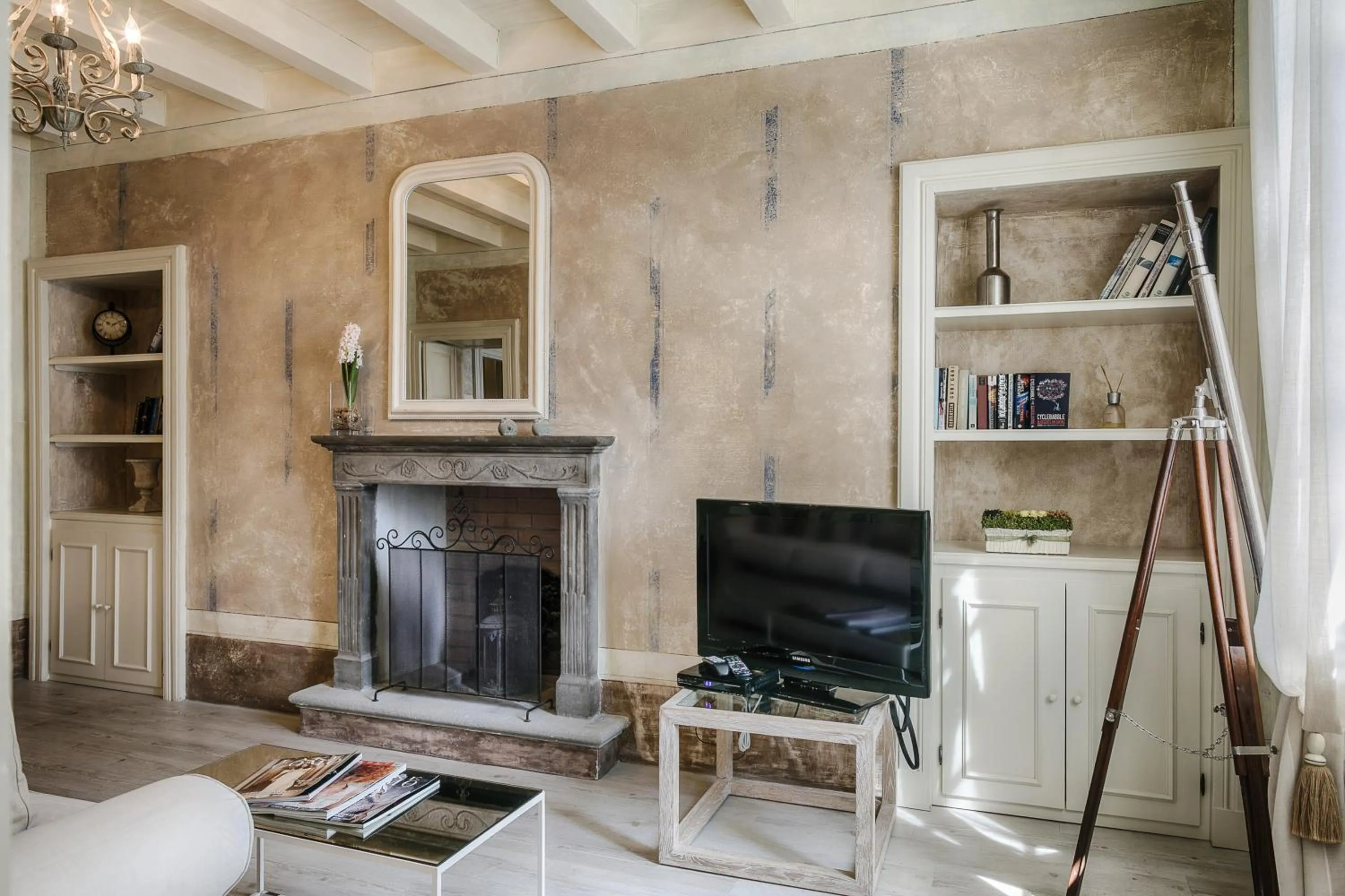 Living room in Relais Villa Vittoria