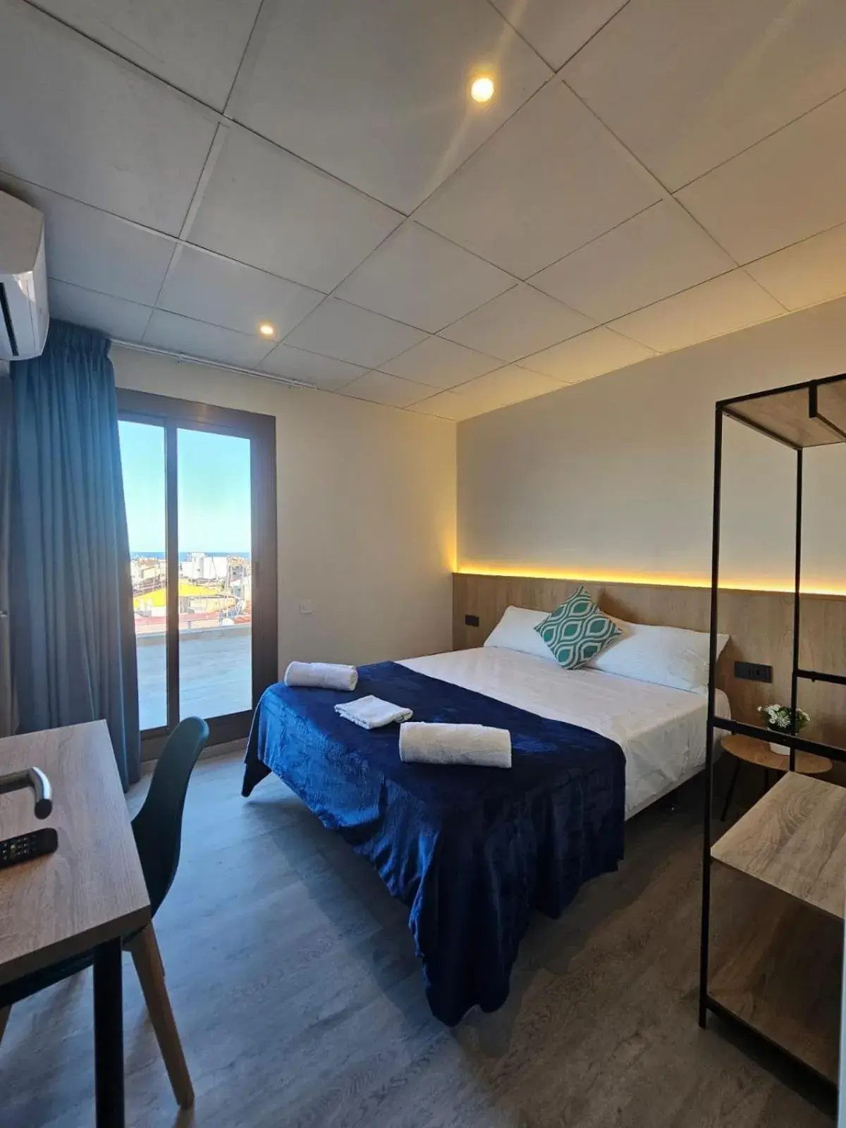 Bed in Hotel Mar i Sol Bed in Hotel Mar i Sol