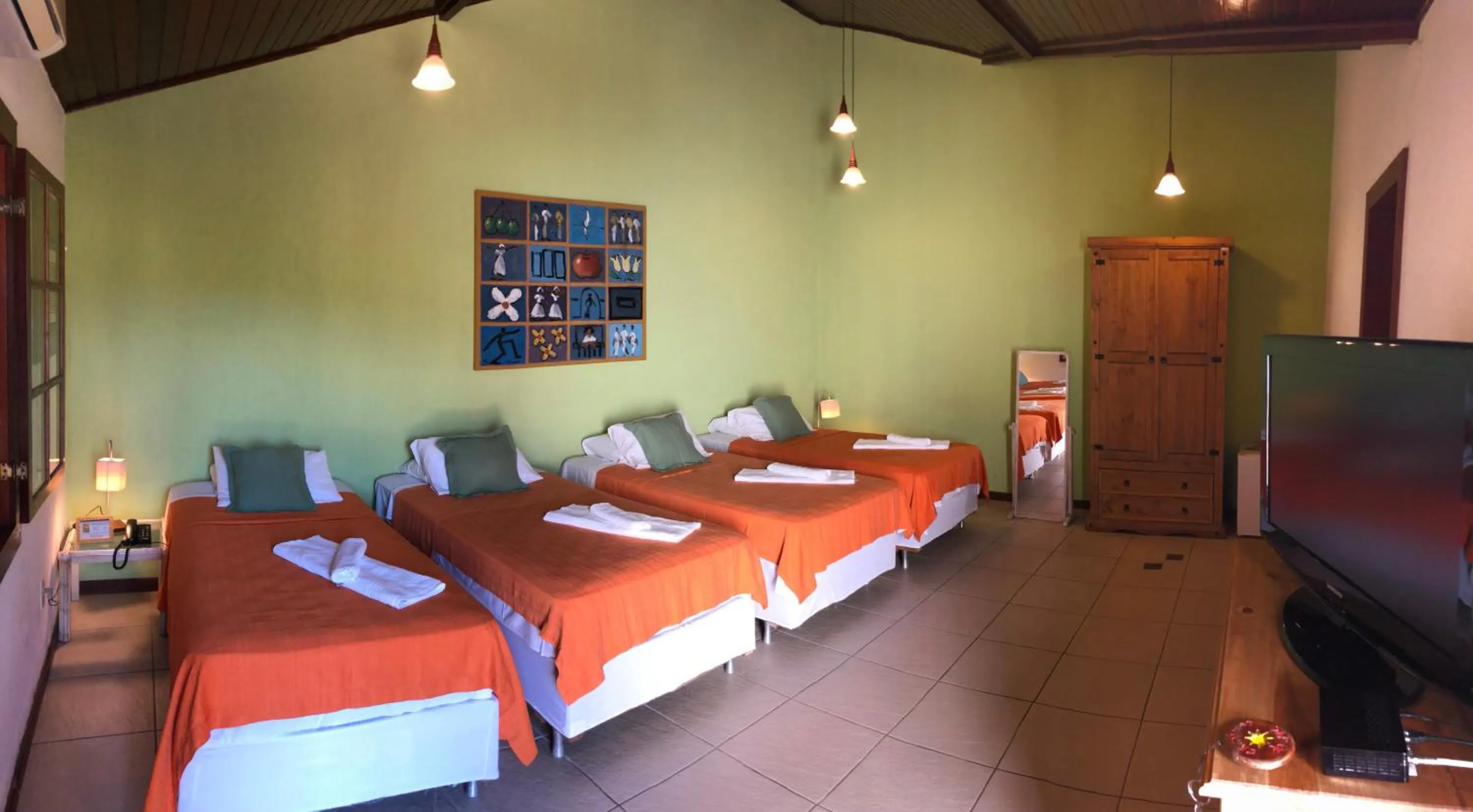 Bed in Pousada Caminho do Sol