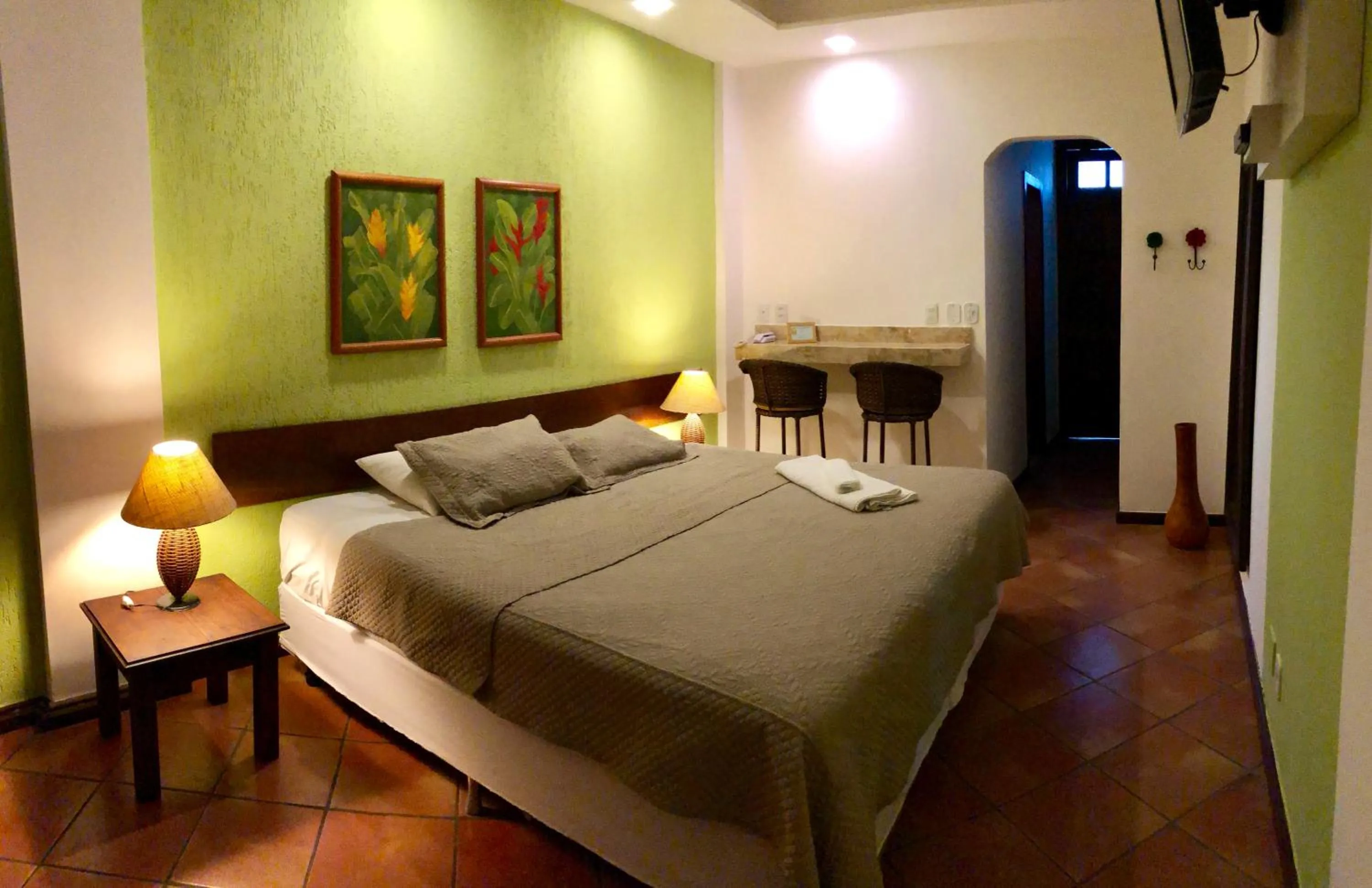 Bed in Pousada Caminho do Sol