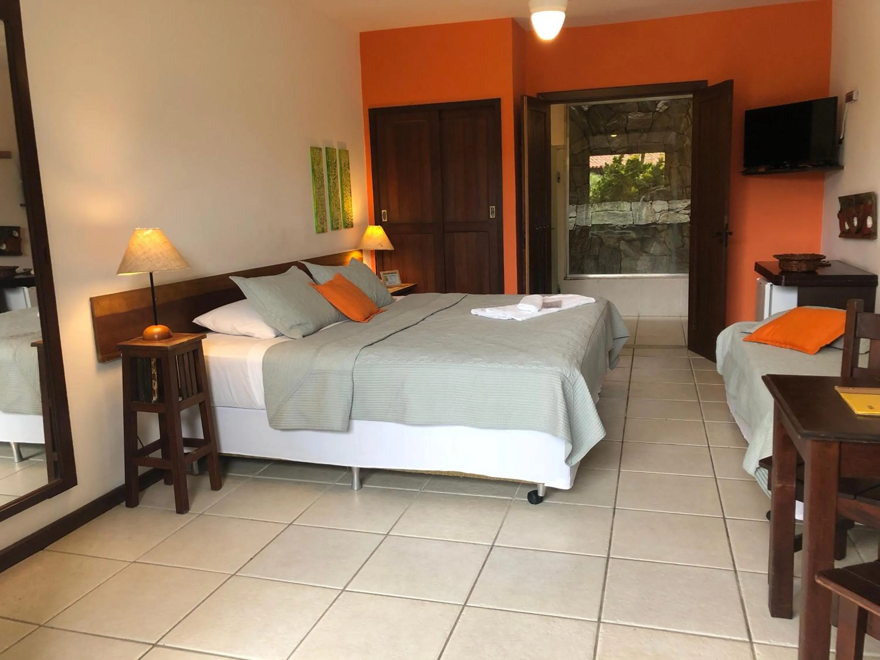 Bed in Pousada Caminho do Sol