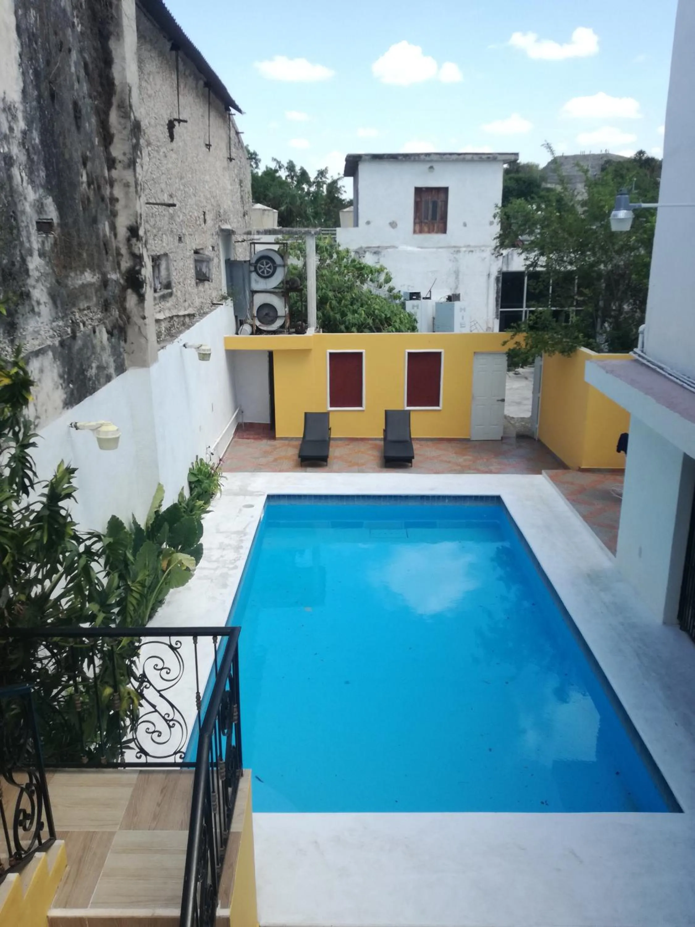 Swimming pool in Izamal Plaza