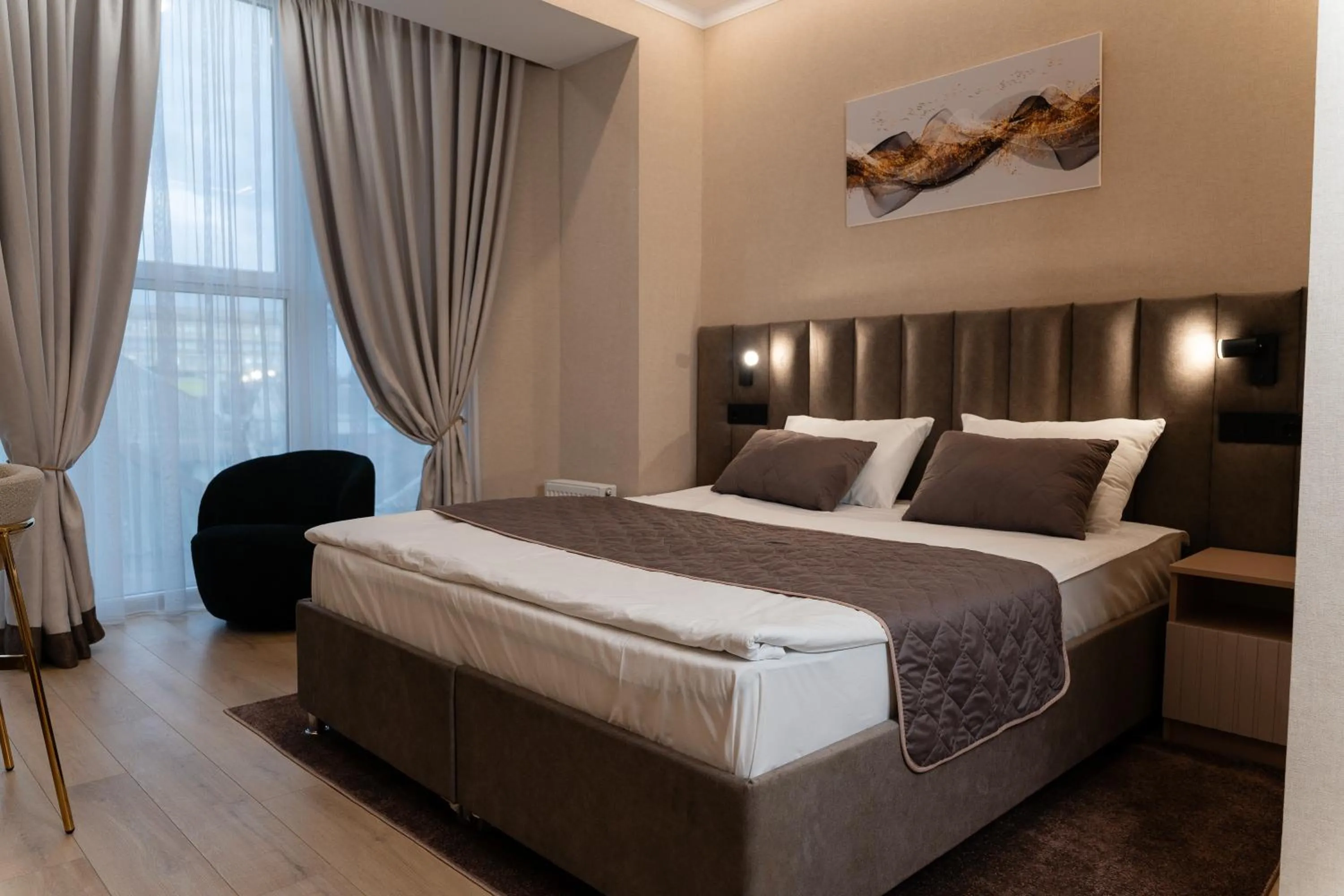 Bed in Hotel Palace Ukraine