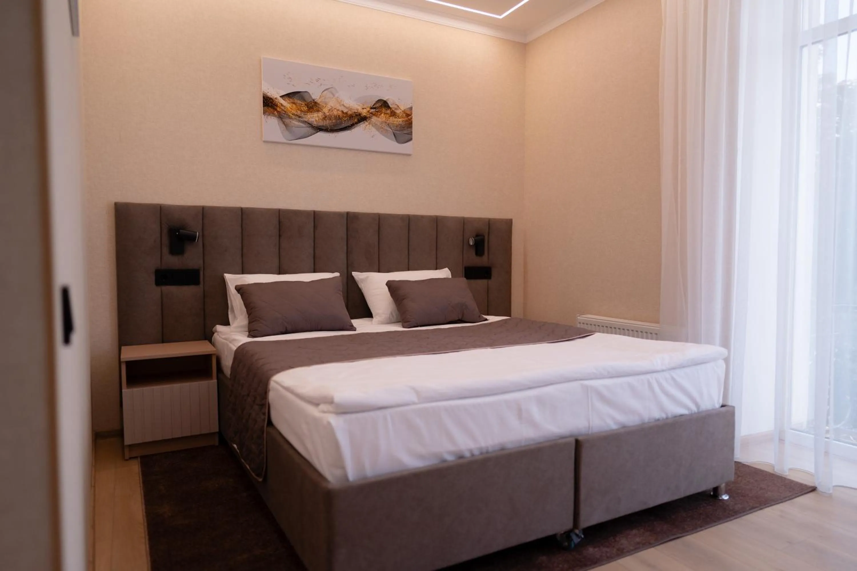 Bed in Hotel Palace Ukraine