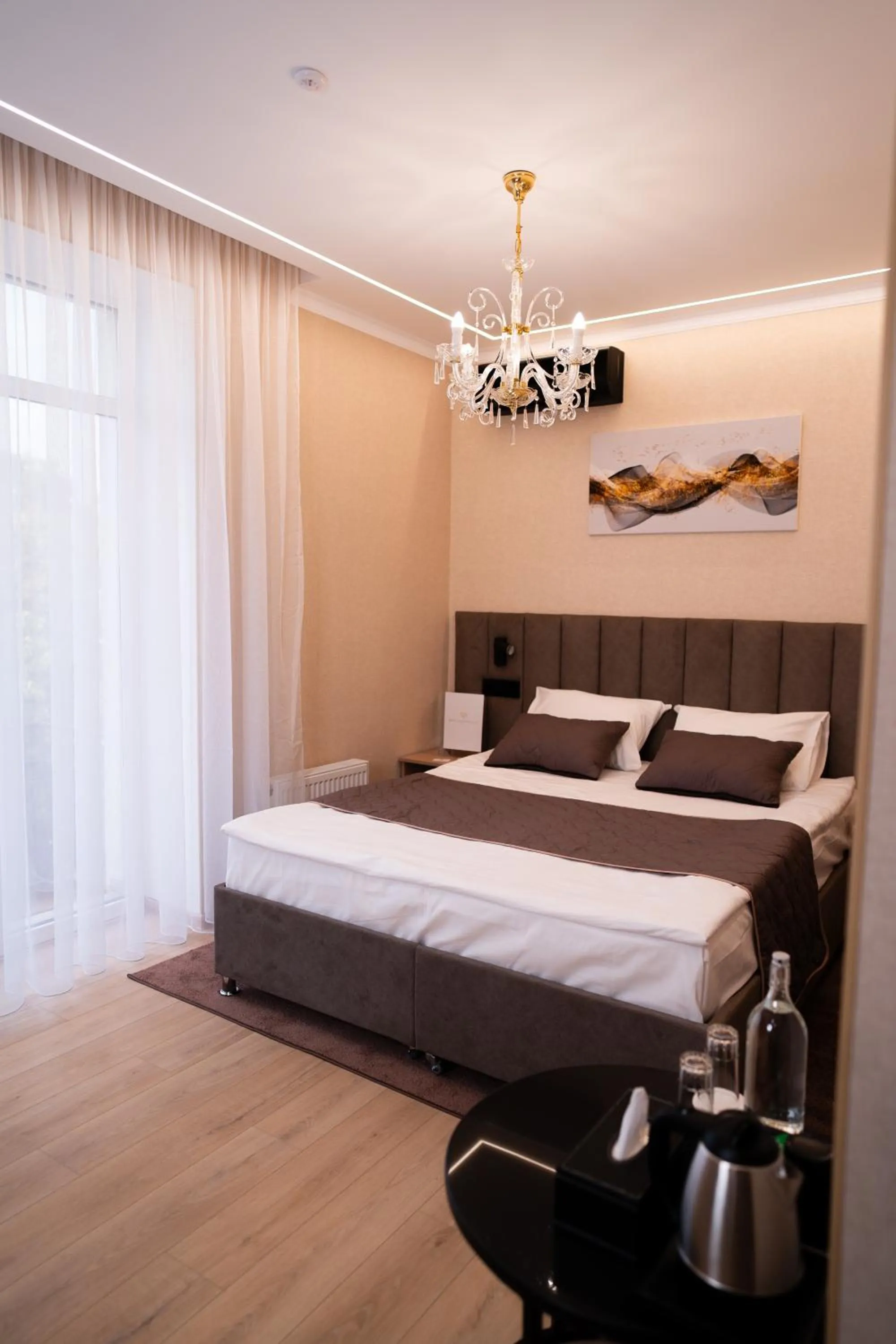 Bed in Hotel Palace Ukraine
