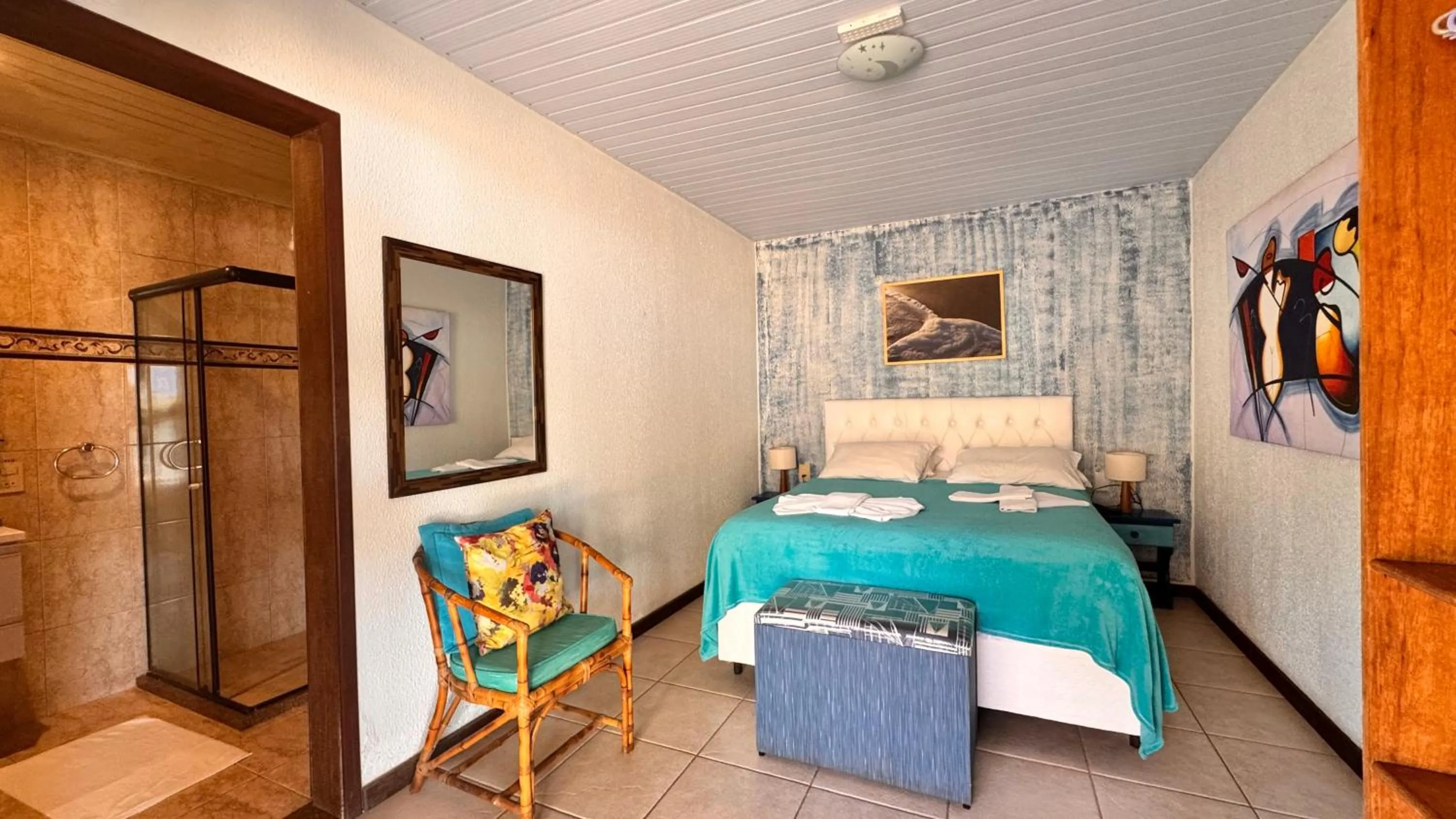 Bed in Pousada Entre as Águas